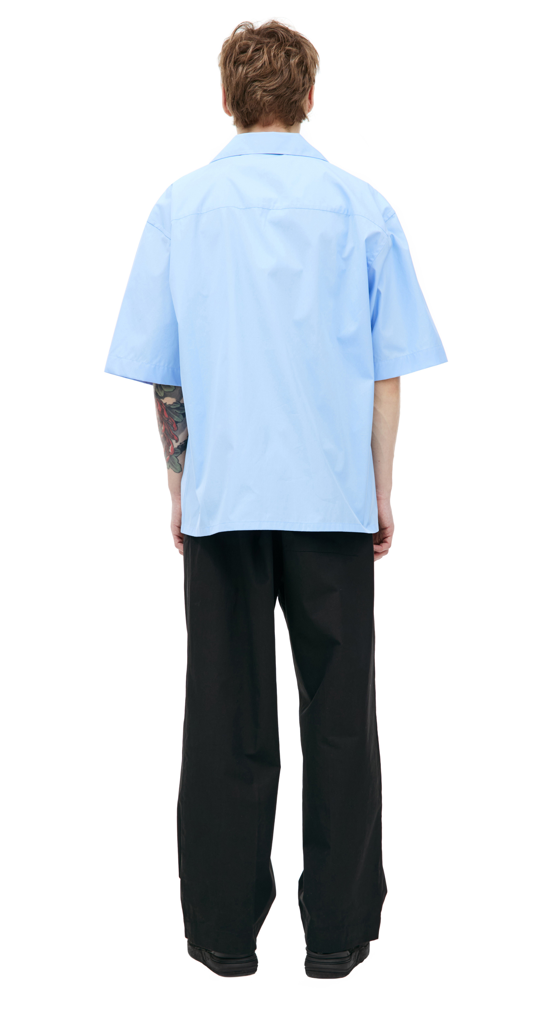 Marni Хлопкова рубашка с коротким рукавом