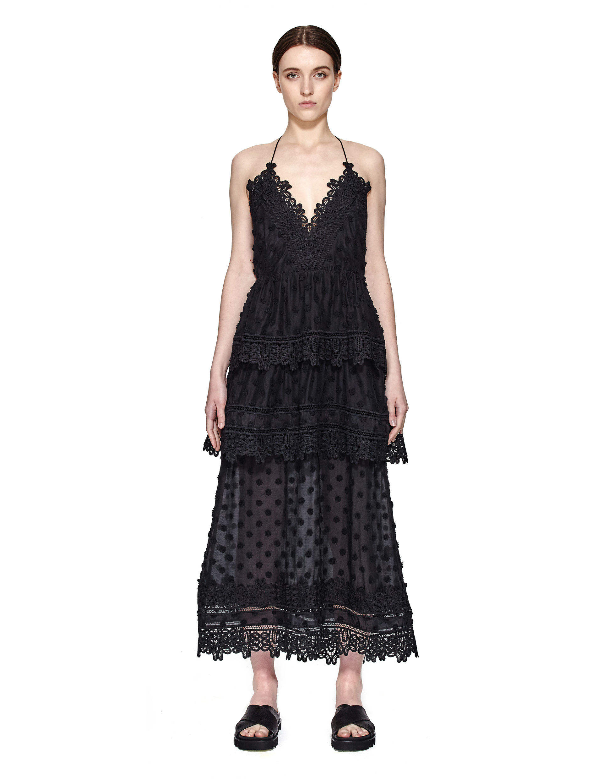 Self-Portrait Платье из хлопка и тенсела