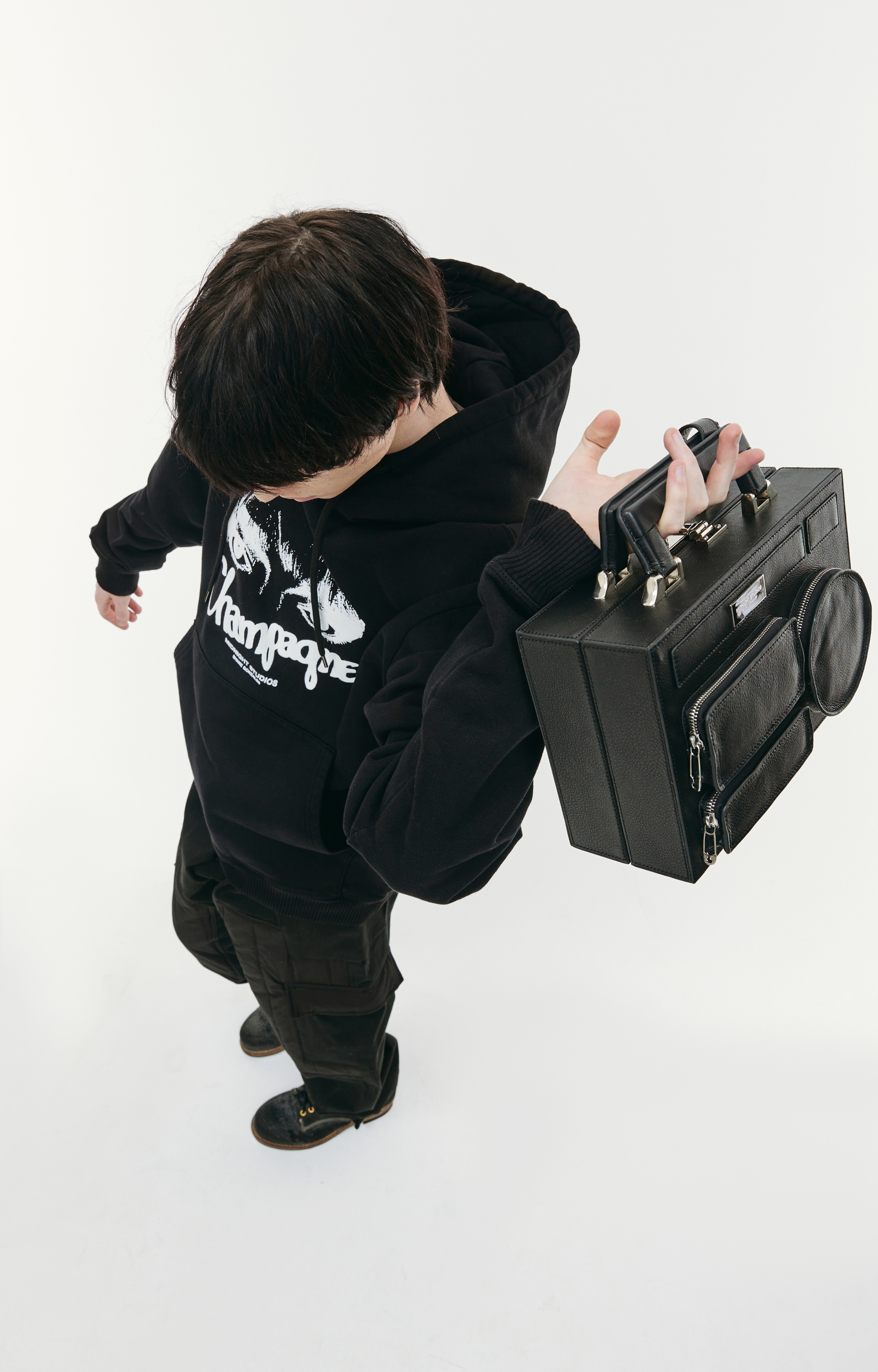 Midnight Studios Чемодан Brooklyn Box из кожи