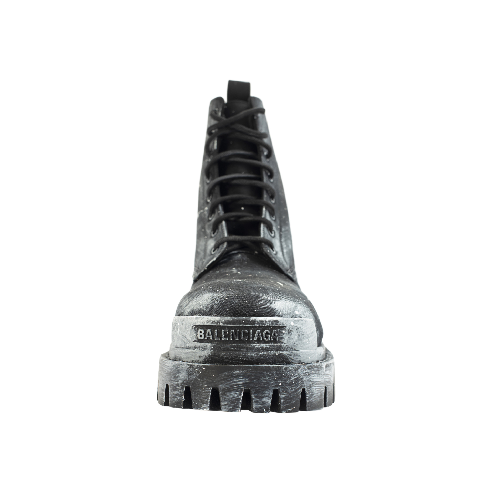 Balenciaga Ботинки Strike в белой краске