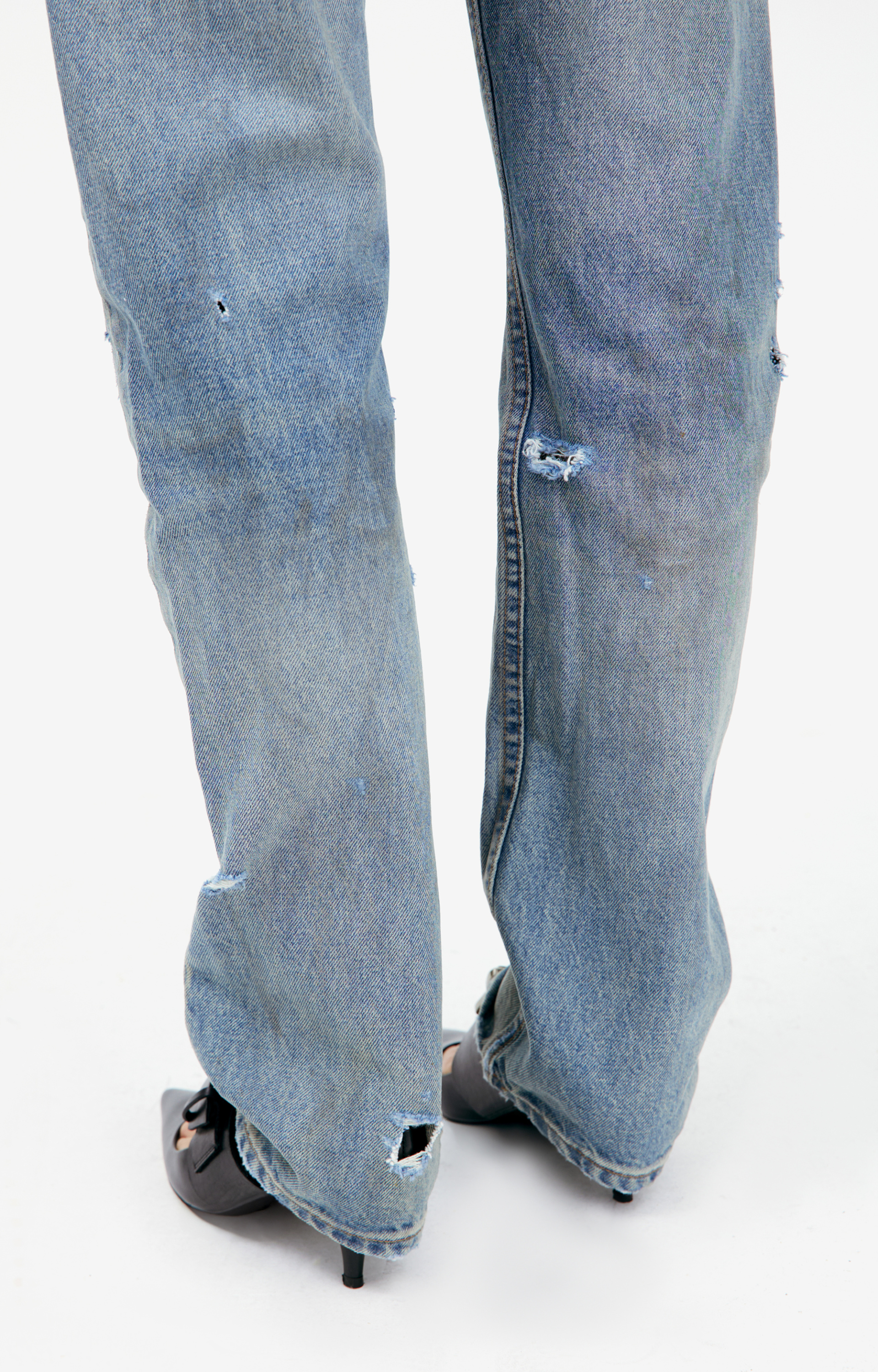 Enfants Riches Déprimés Джинсы с рваностями и заплатками