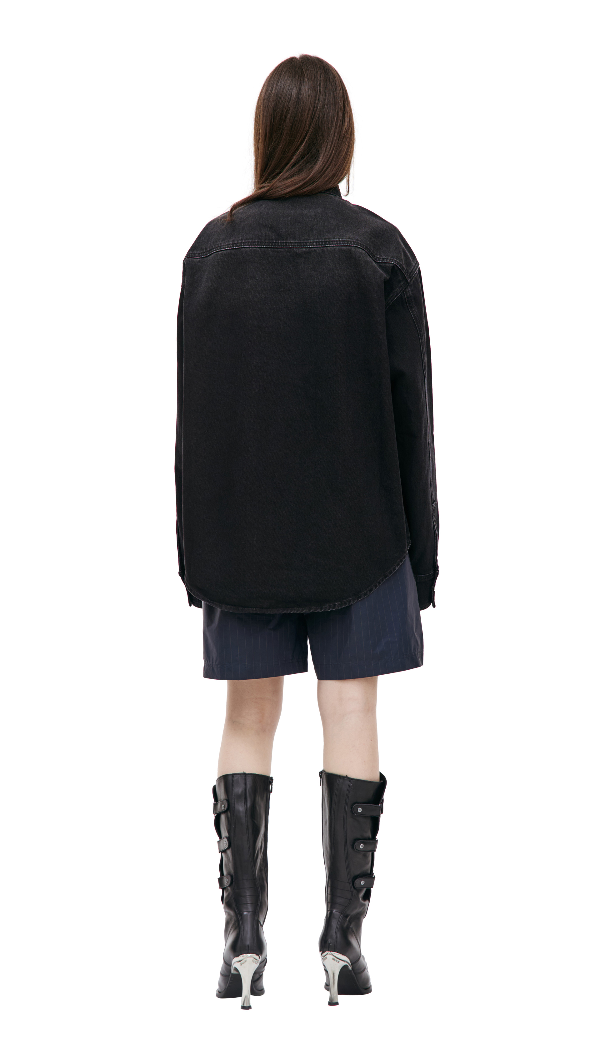 VETEMENTS Джинсовая рубашка с выстиранным эффектом