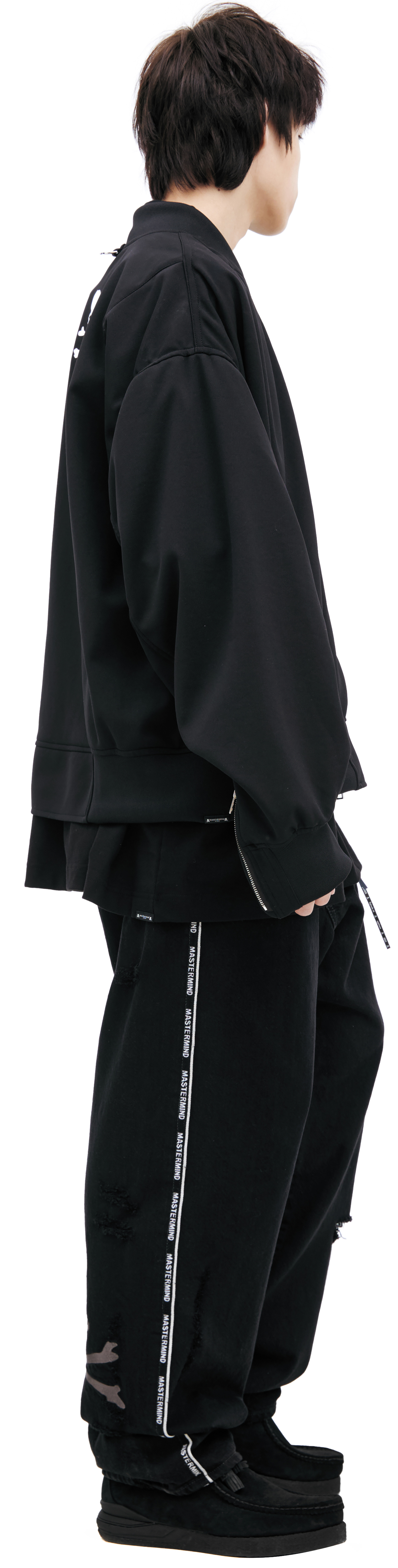 Mastermind WORLD Черный бомбер с логотипом