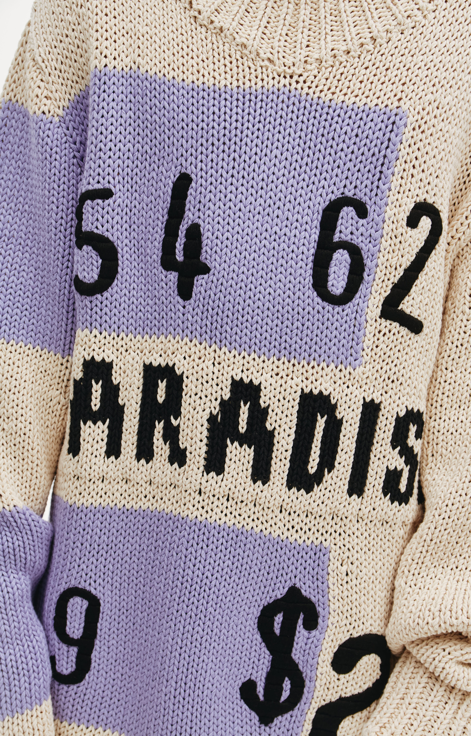 Jil Sander Вязаный свитер с принтом Paradise