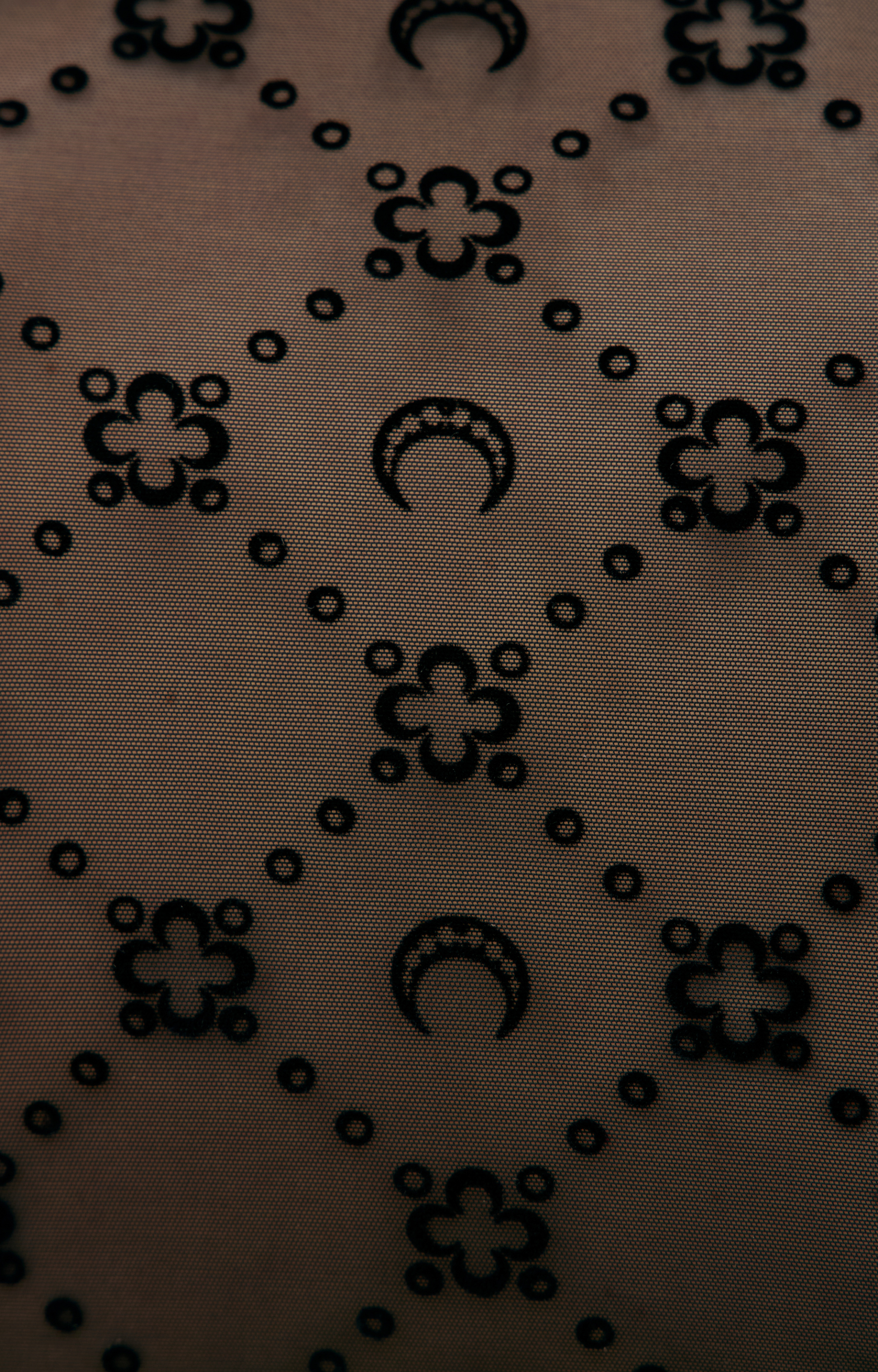 MARINE SERRE Полупрозрачный лонгслив с монограммой