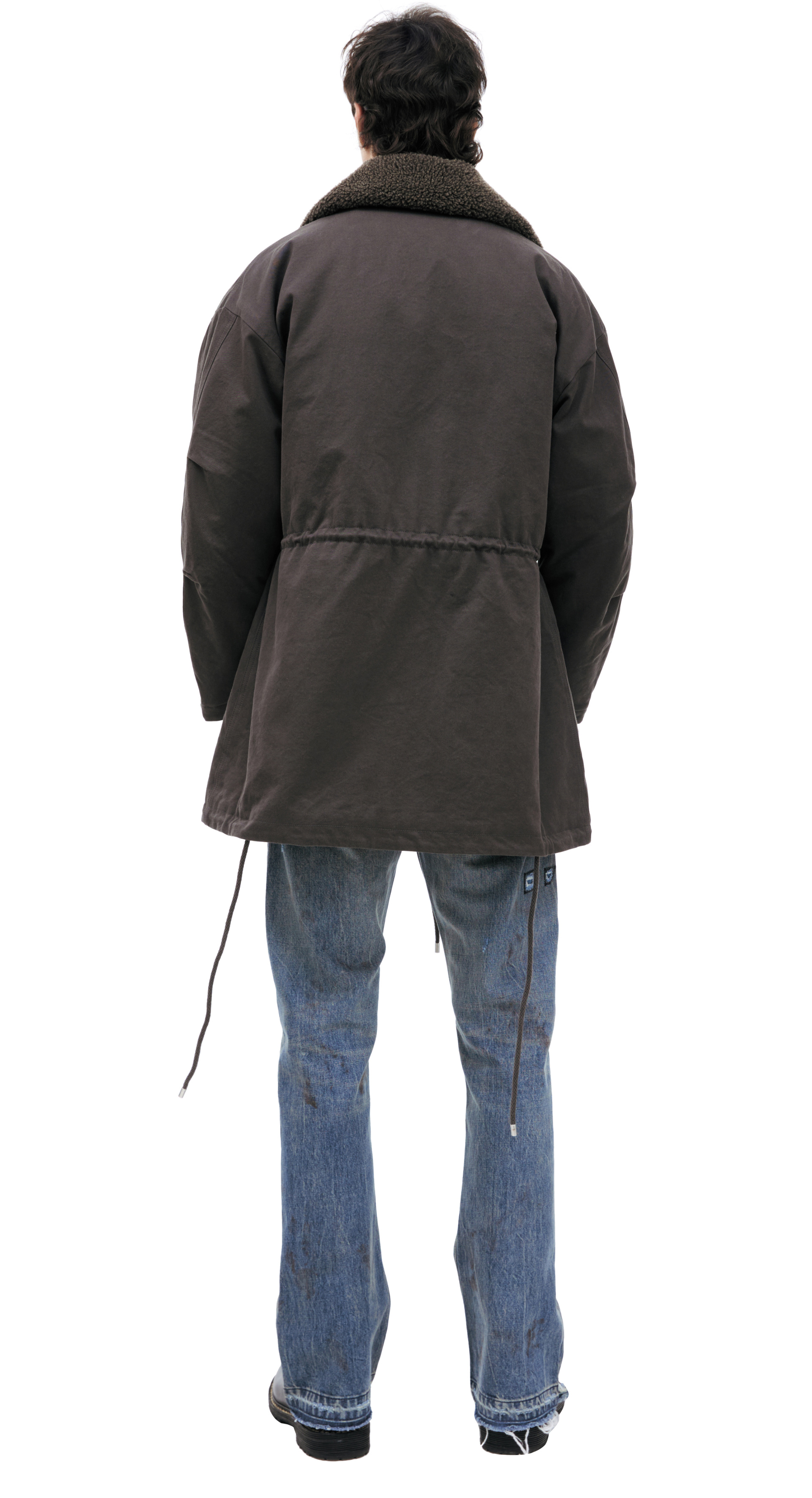 Enfants Riches Déprimés Парка с шерстяным воротом