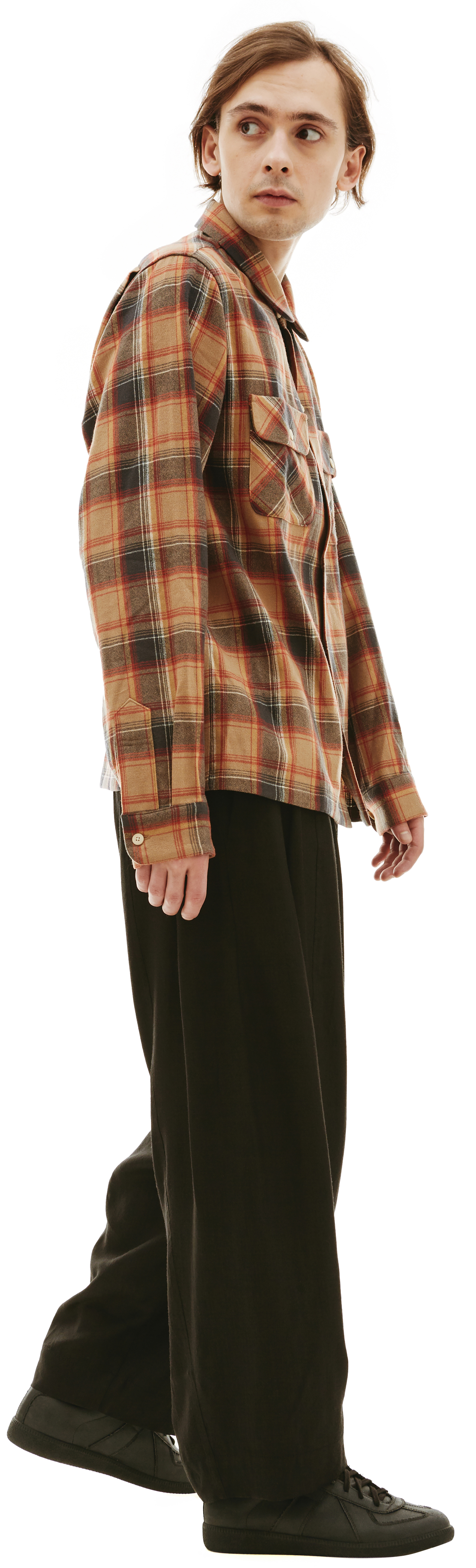 visvim Рубашка Boomer в клетку