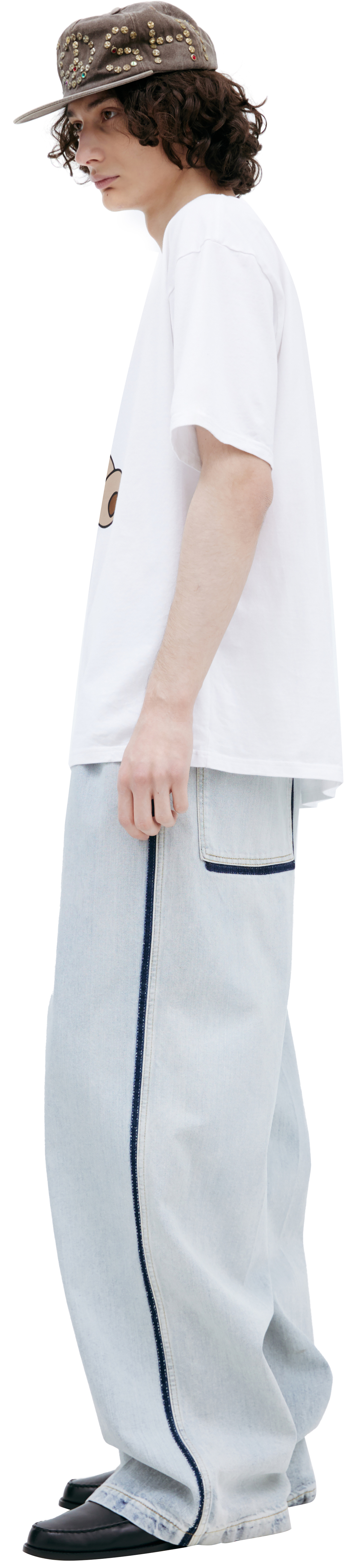 Undercover Белая футболка с принтом