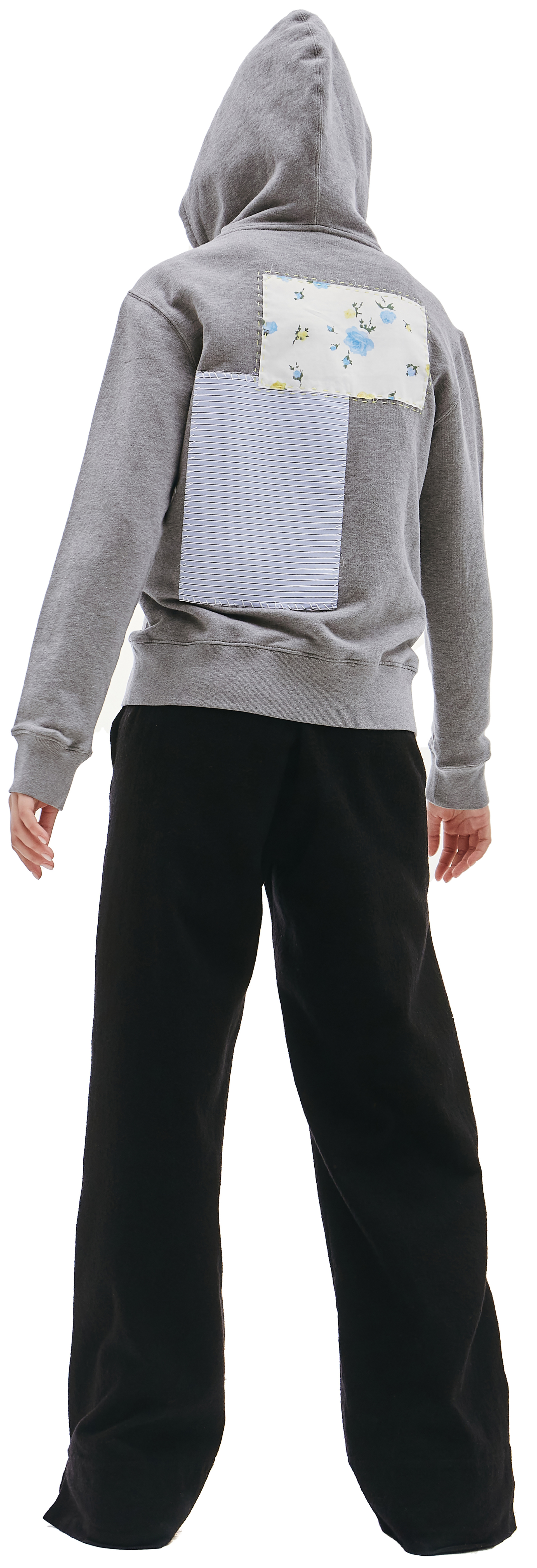 Golden Goose Серое худи с патчами