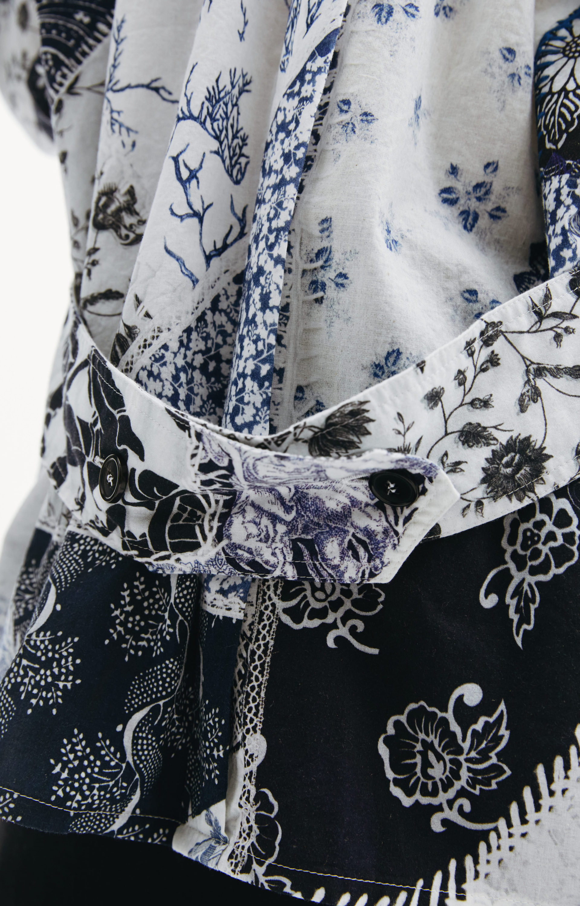 Maison Margiela Рубашка в стиле пэчворк