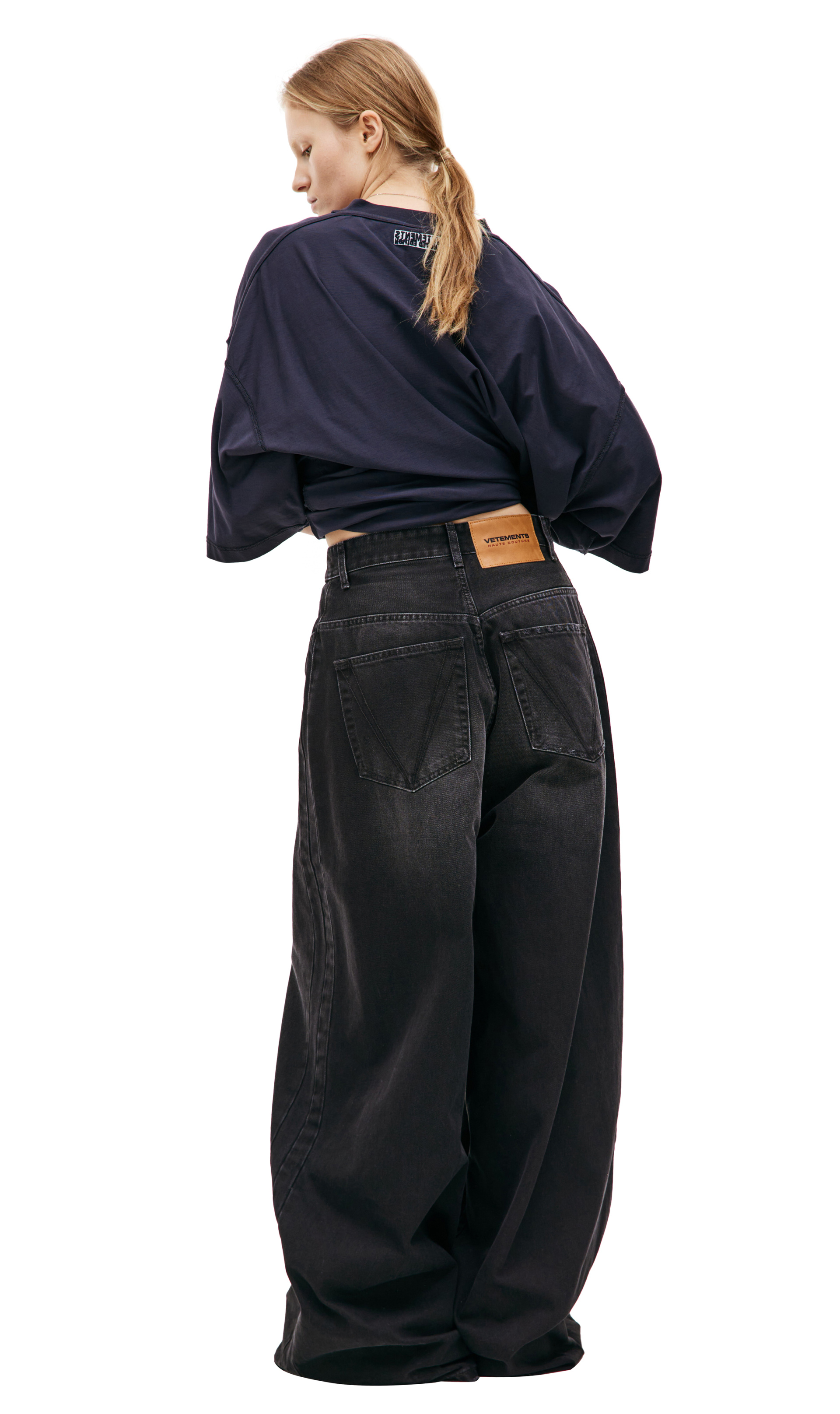 VETEMENTS Черные широкие джинсы