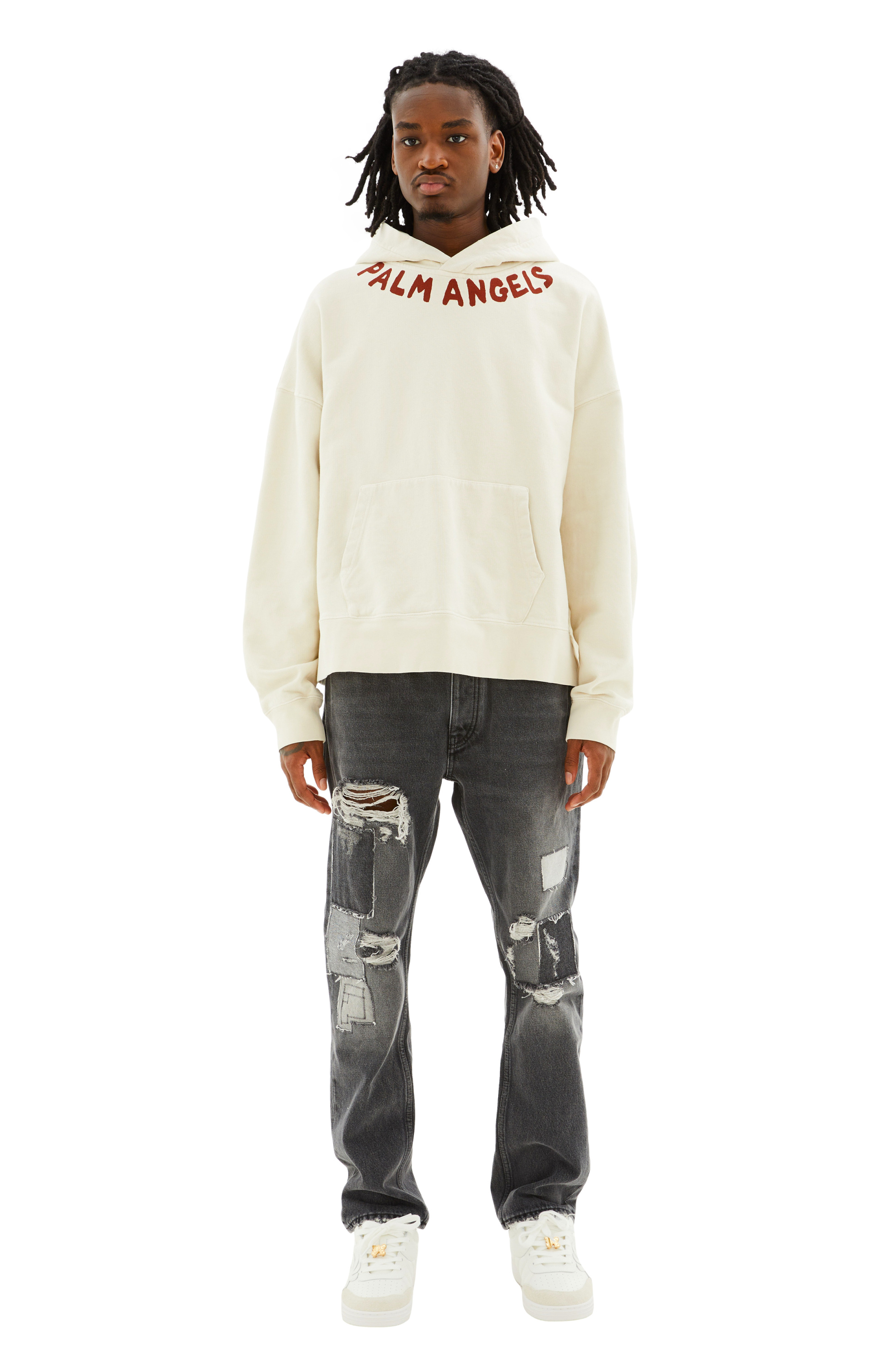 Palm Angels Оверсайз худи с логотипом