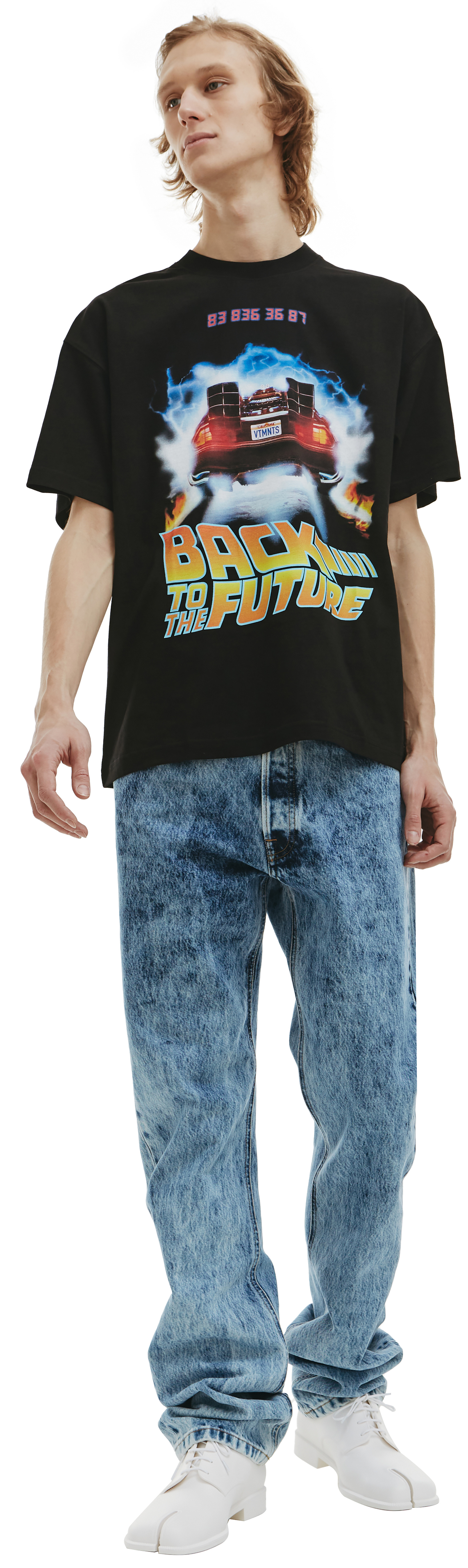 VTMNTS Футболка с принтом Back to the future