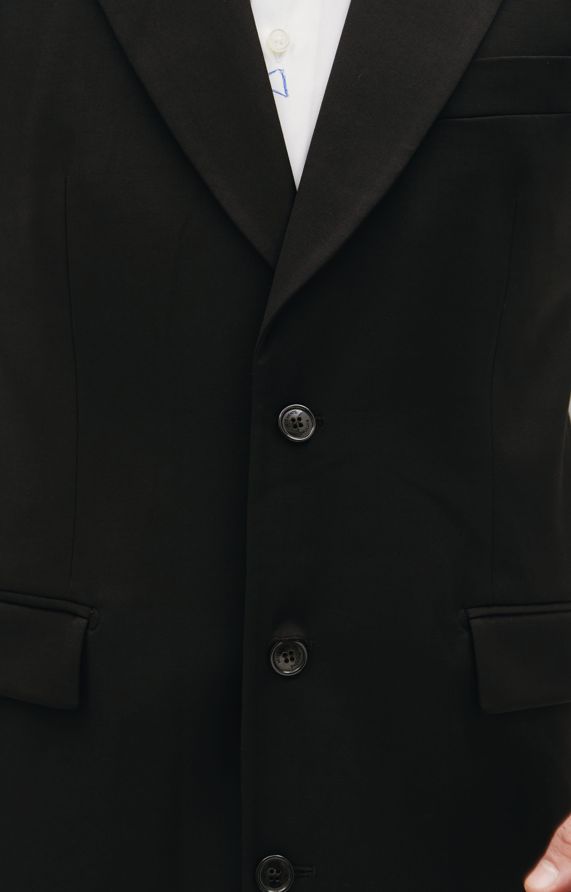 VETEMENTS Черный пиджак без рукавов