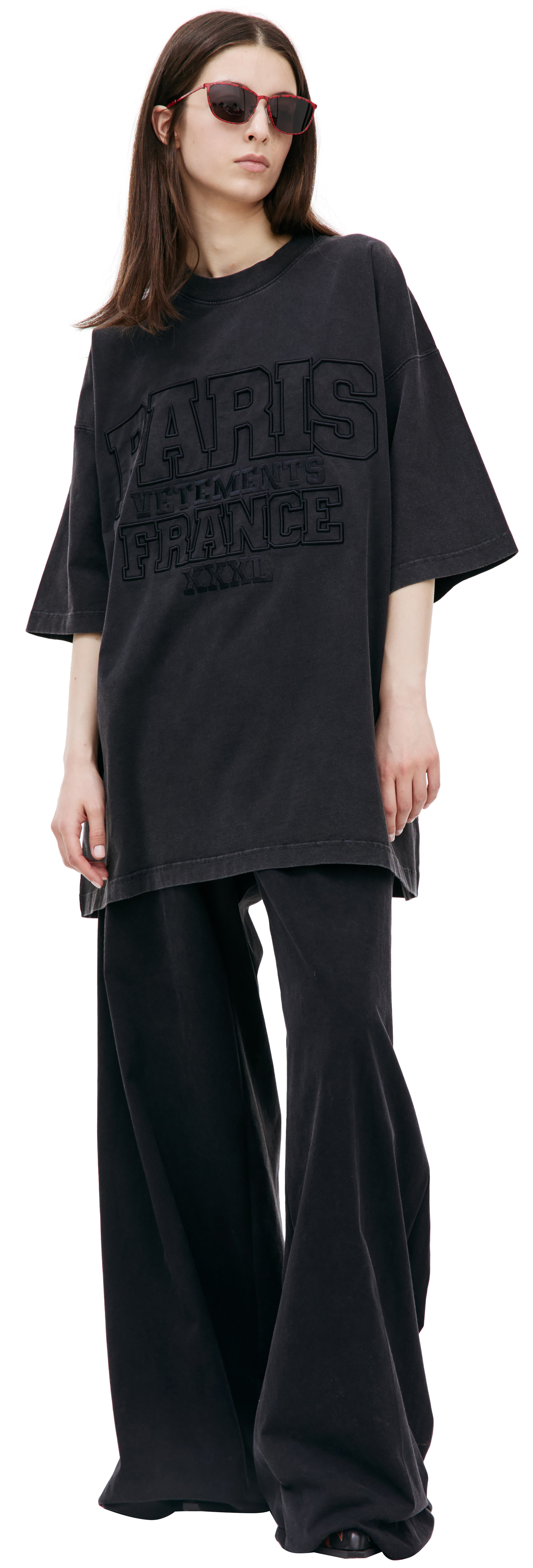 VETEMENTS Оверсайз футболка \'PARIS XXXL\'