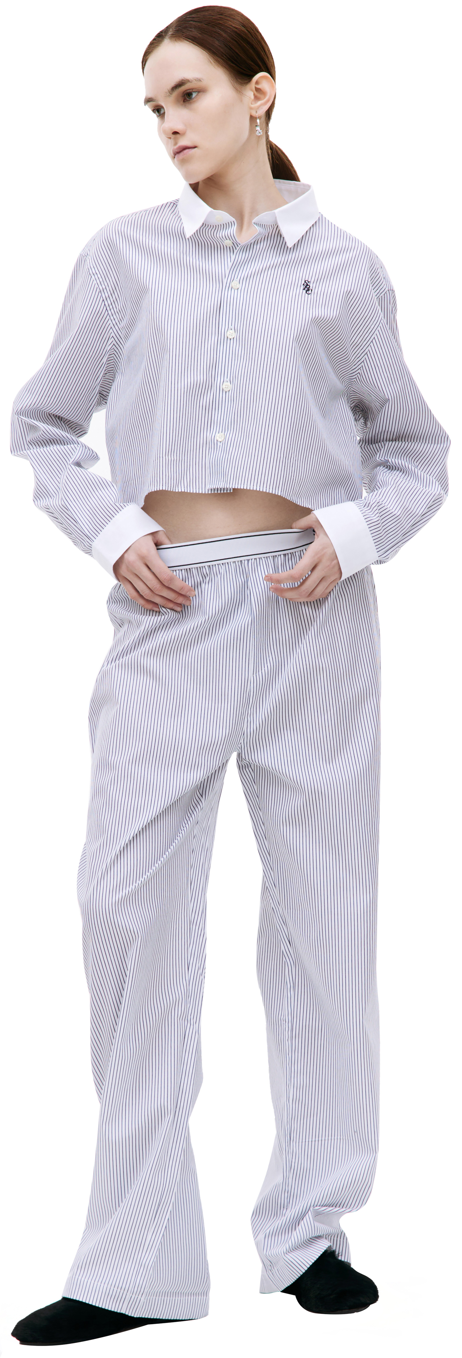 SPORTY & RICH Пижамные брюки в полоску