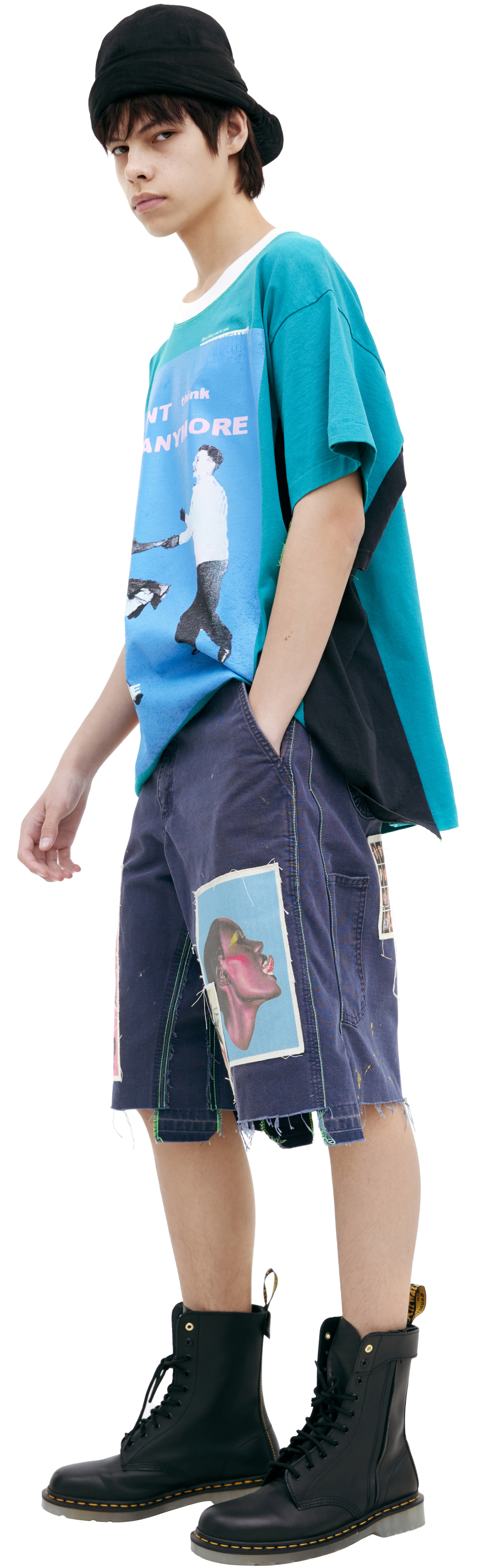 BETTER WITH AGE Джинсовые шорты с патчами