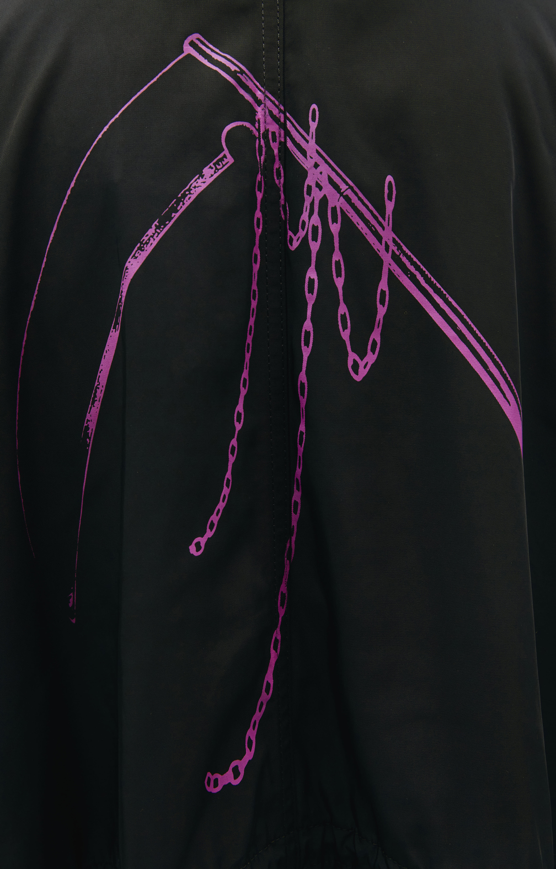 Raf Simons Оверсайз парка с принтом