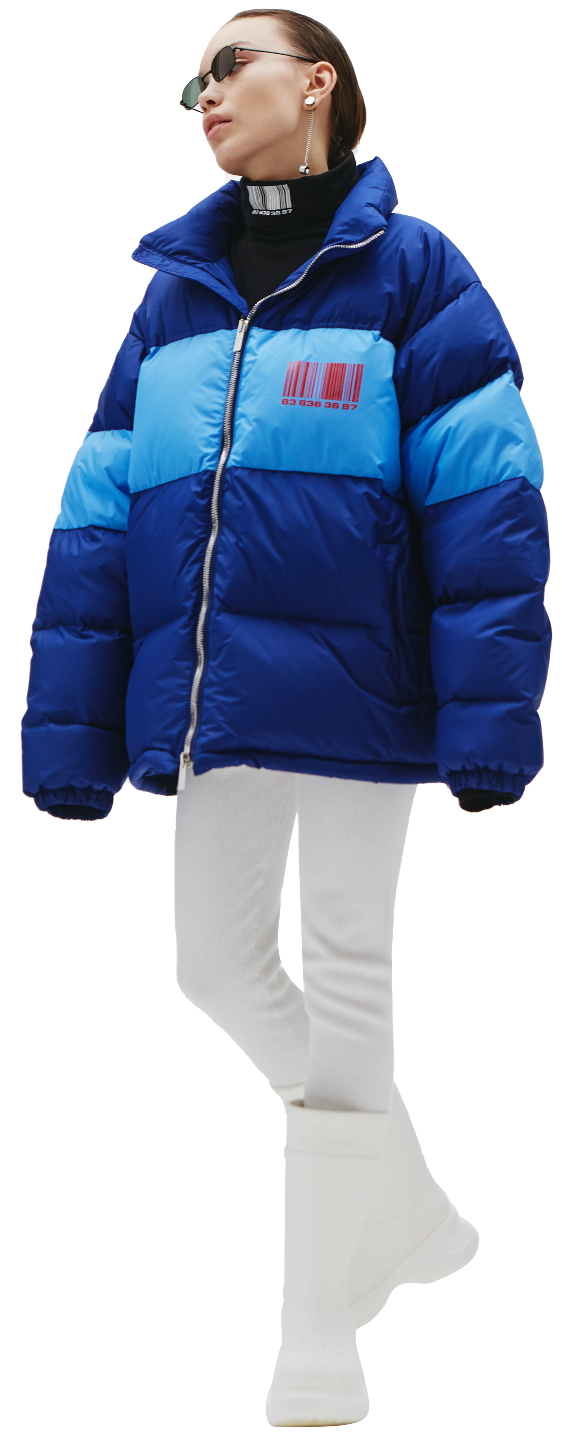 VTMNTS Синий пуховик с логотипом