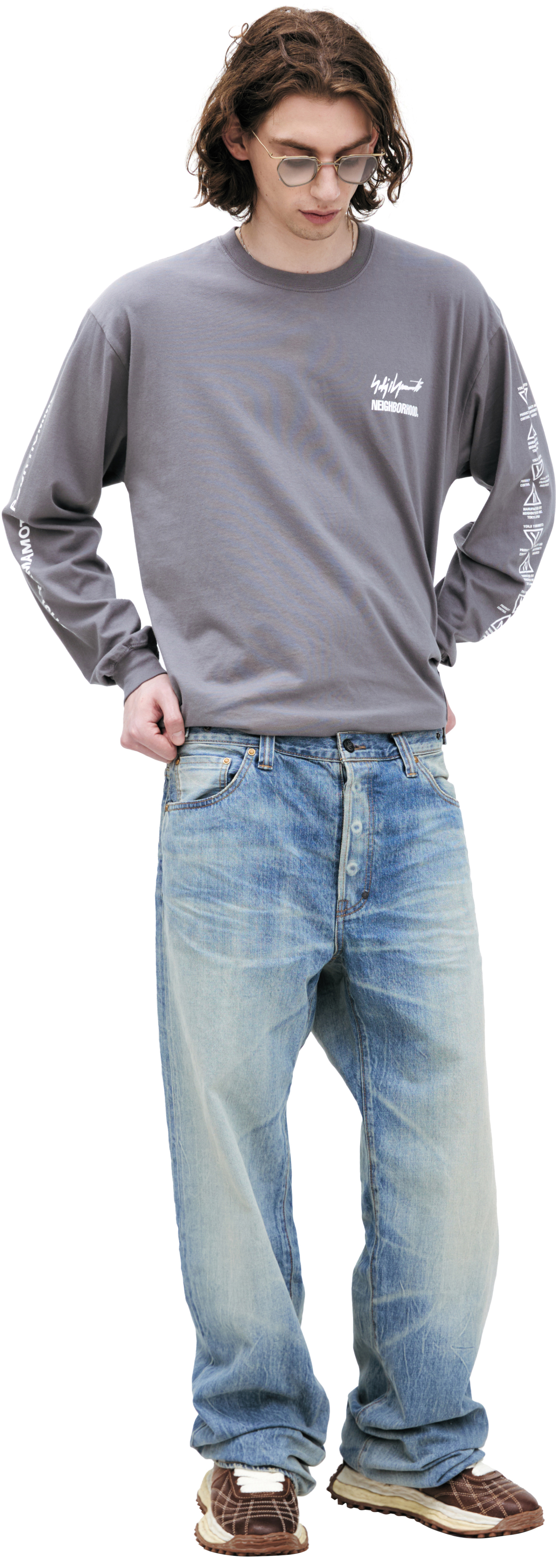 Mastercraft Union Голубые джинсы с потертостями