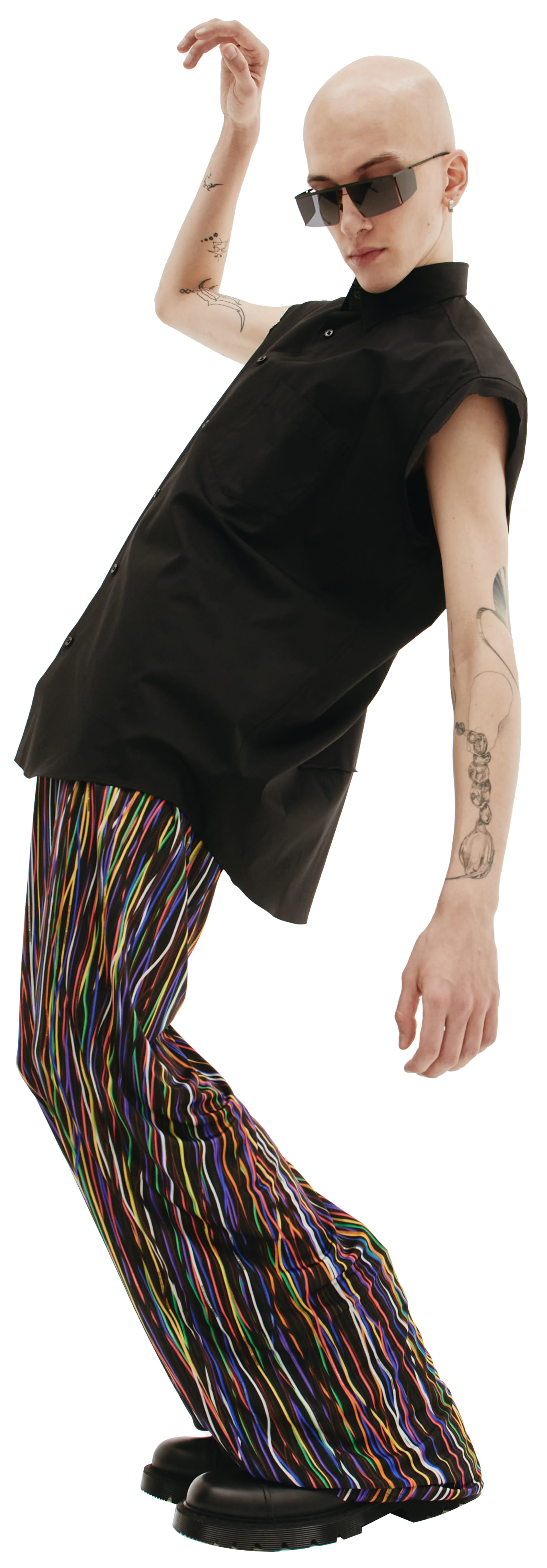 VETEMENTS Черная рубашка без рукавов