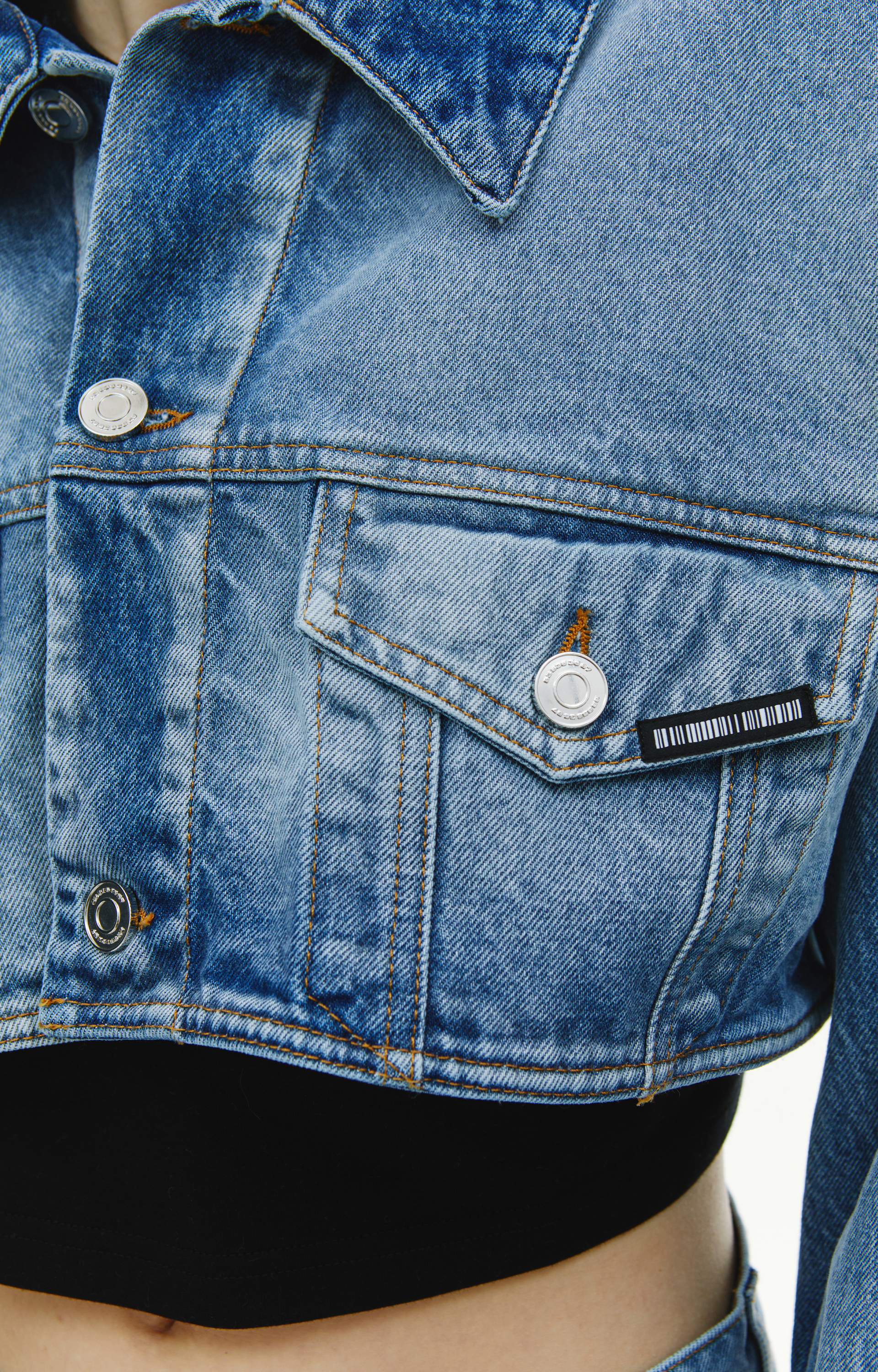 VTMNTS Укороченная джинсовая куртка