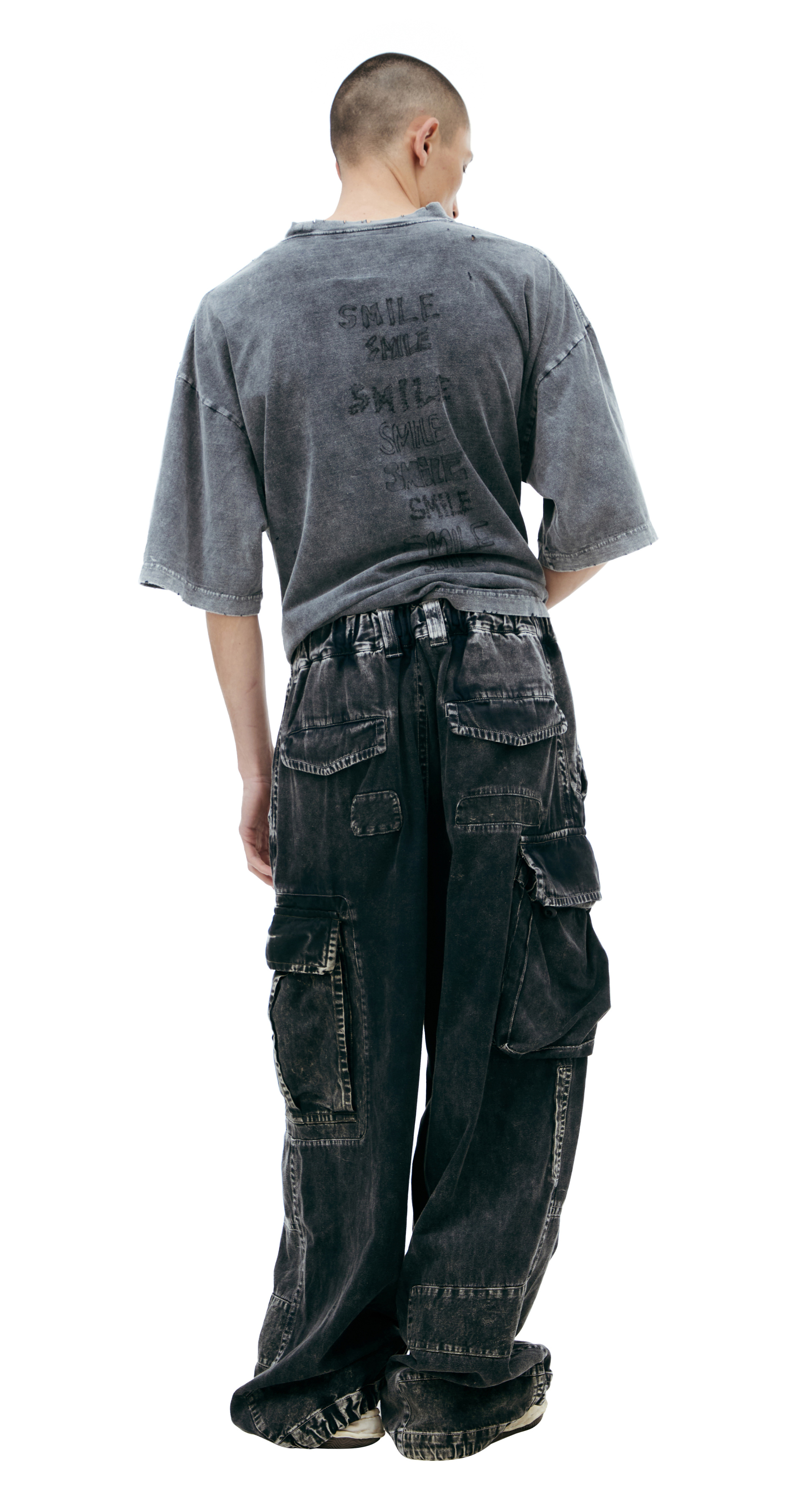 Maison Mihara Yasuhiro Джинсы карго с накладными карманами