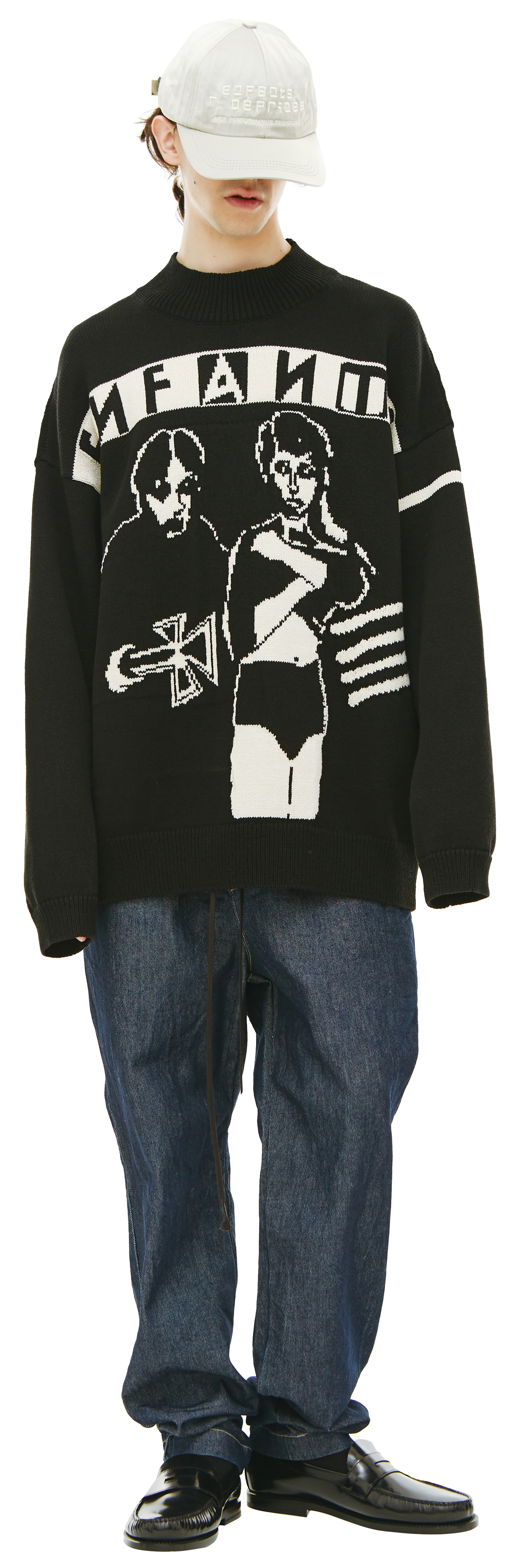 Enfants Riches Déprimés Оверсайз свитер Goth Couple