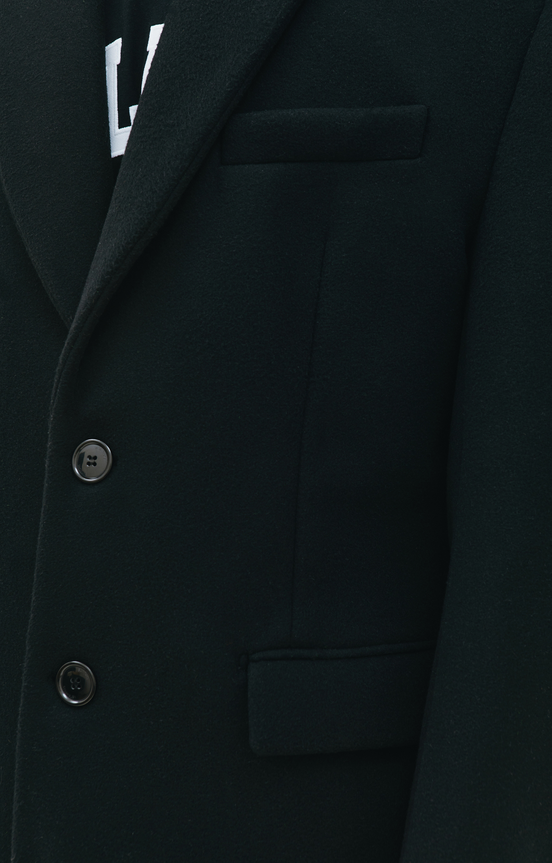 VETEMENTS Черное оверсайз пальто