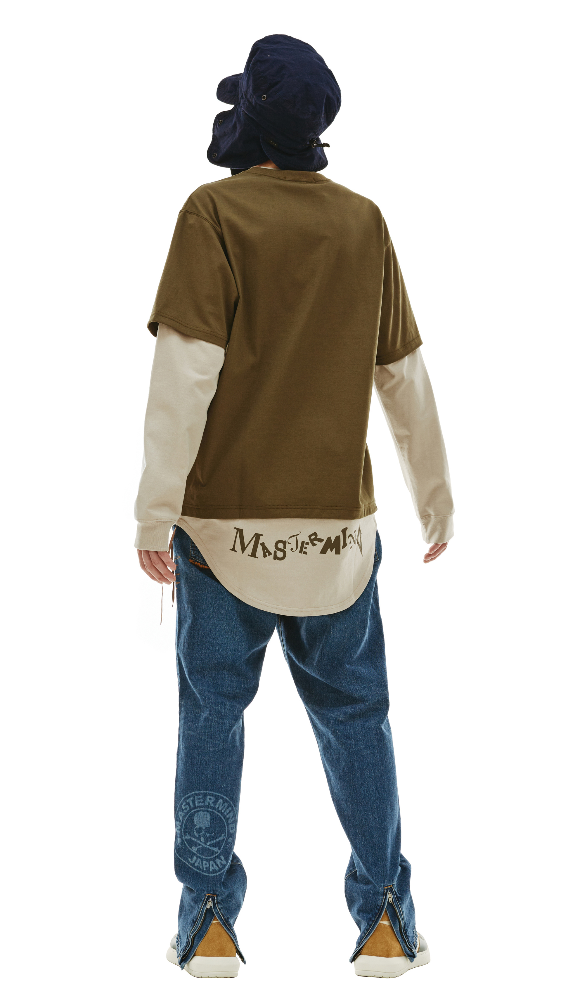 Mastermind WORLD Двухцветный лонгслив с логотипом