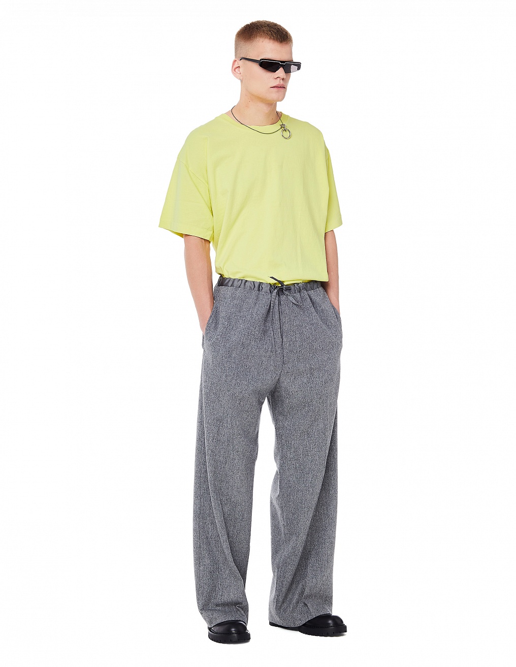 Balenciaga Черные очки Ski Rectangle