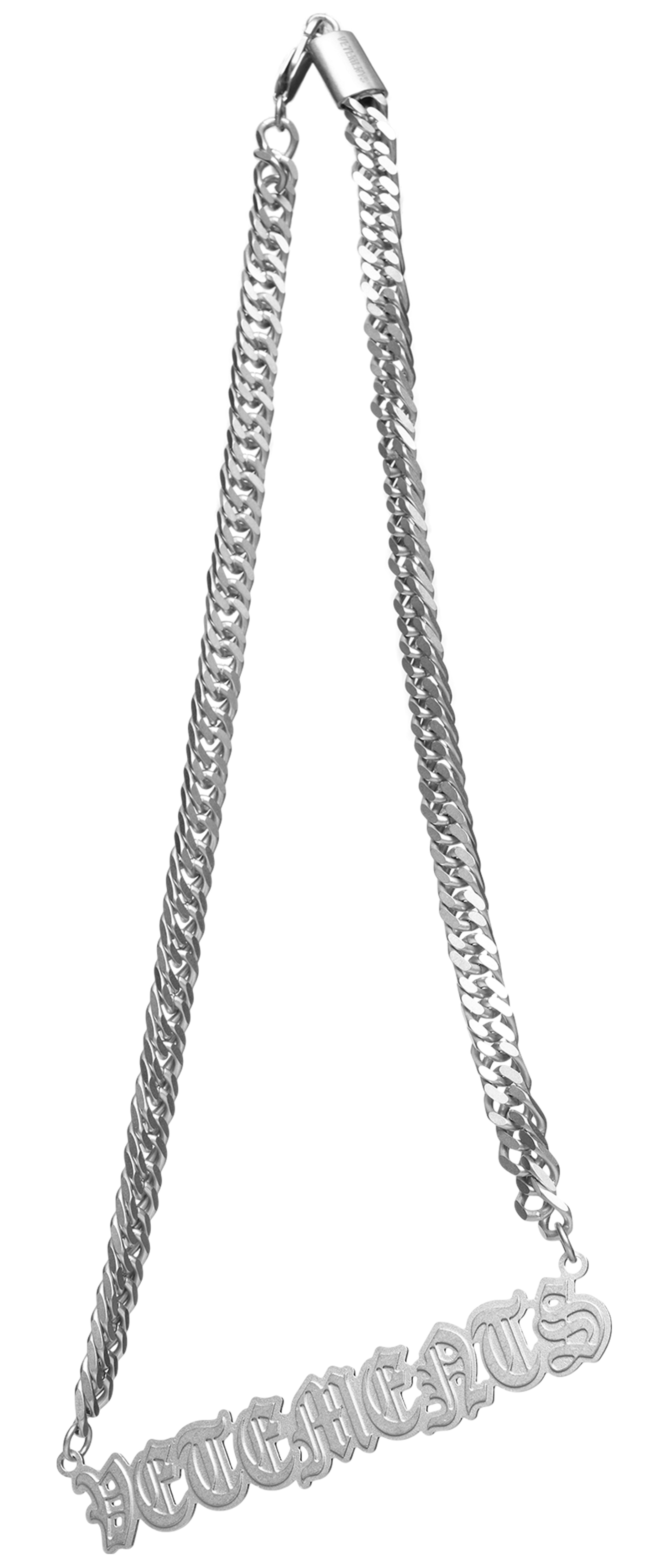 VETEMENTS Колье с готическим логотипом