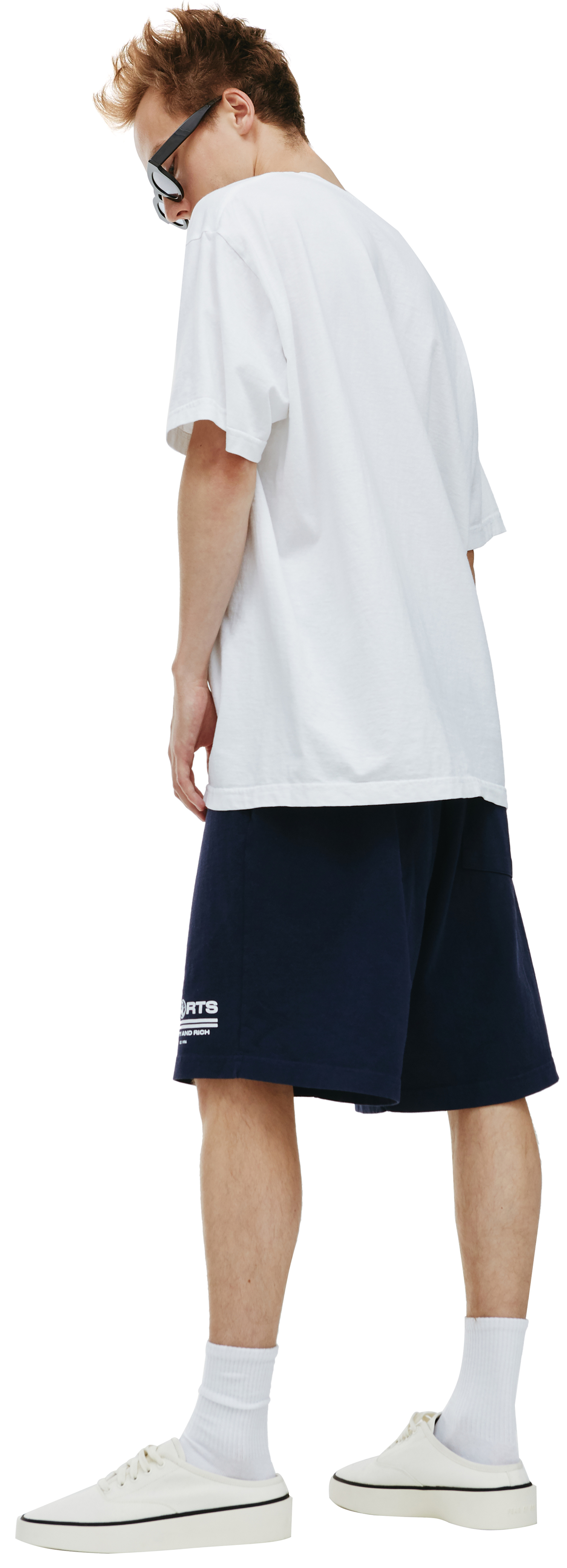 SPORTY & RICH Белая футболка с принтом Equestrian club