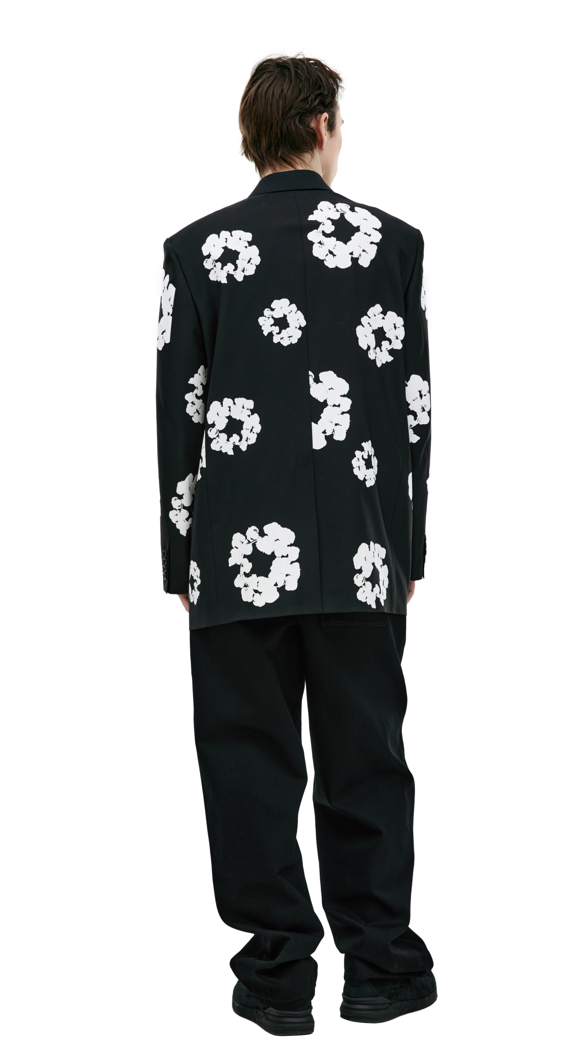 Saint Mxxxxxx Двубортный жакет с монопринтом