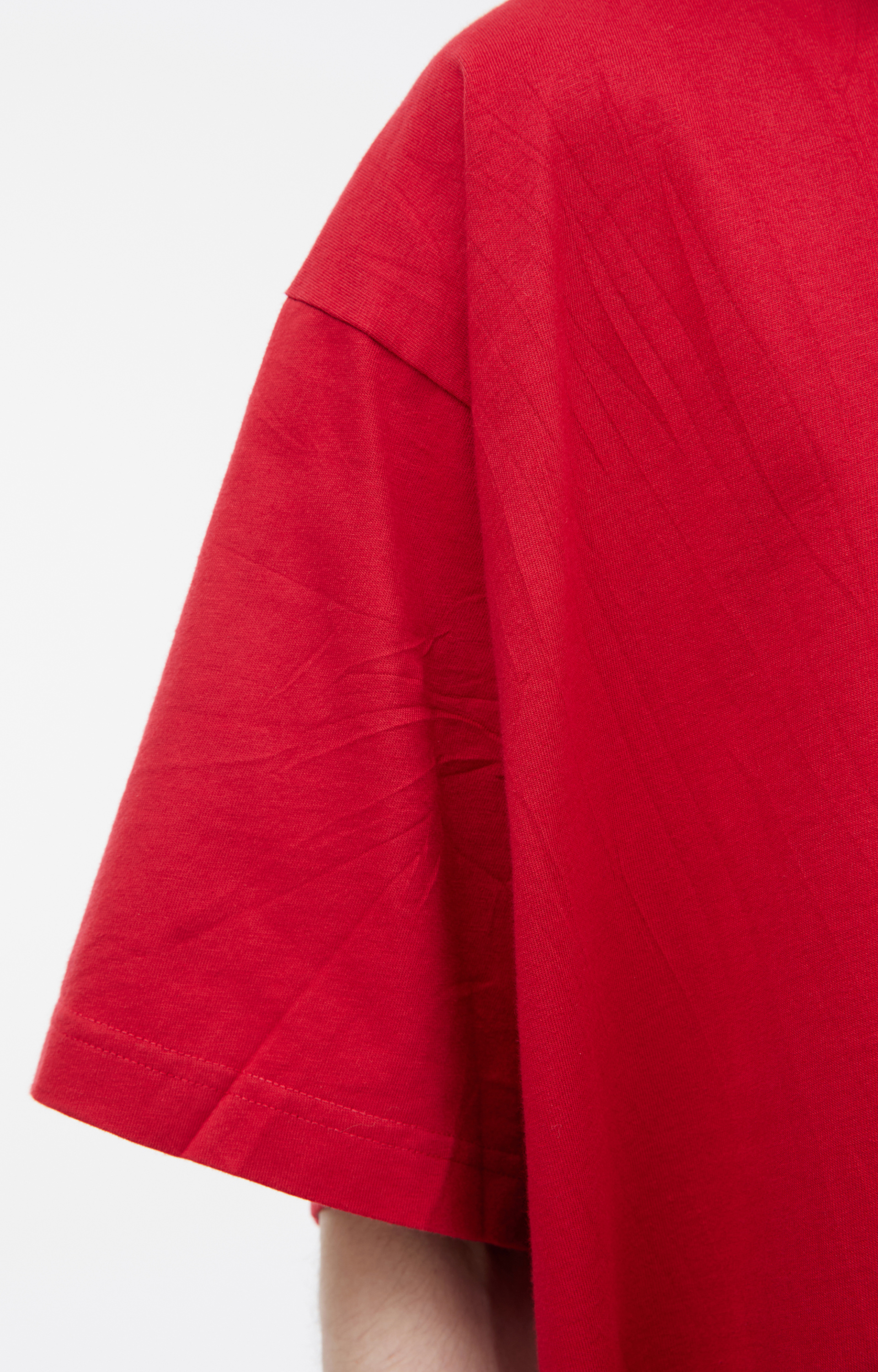 Balenciaga Красная футболка оверсайз