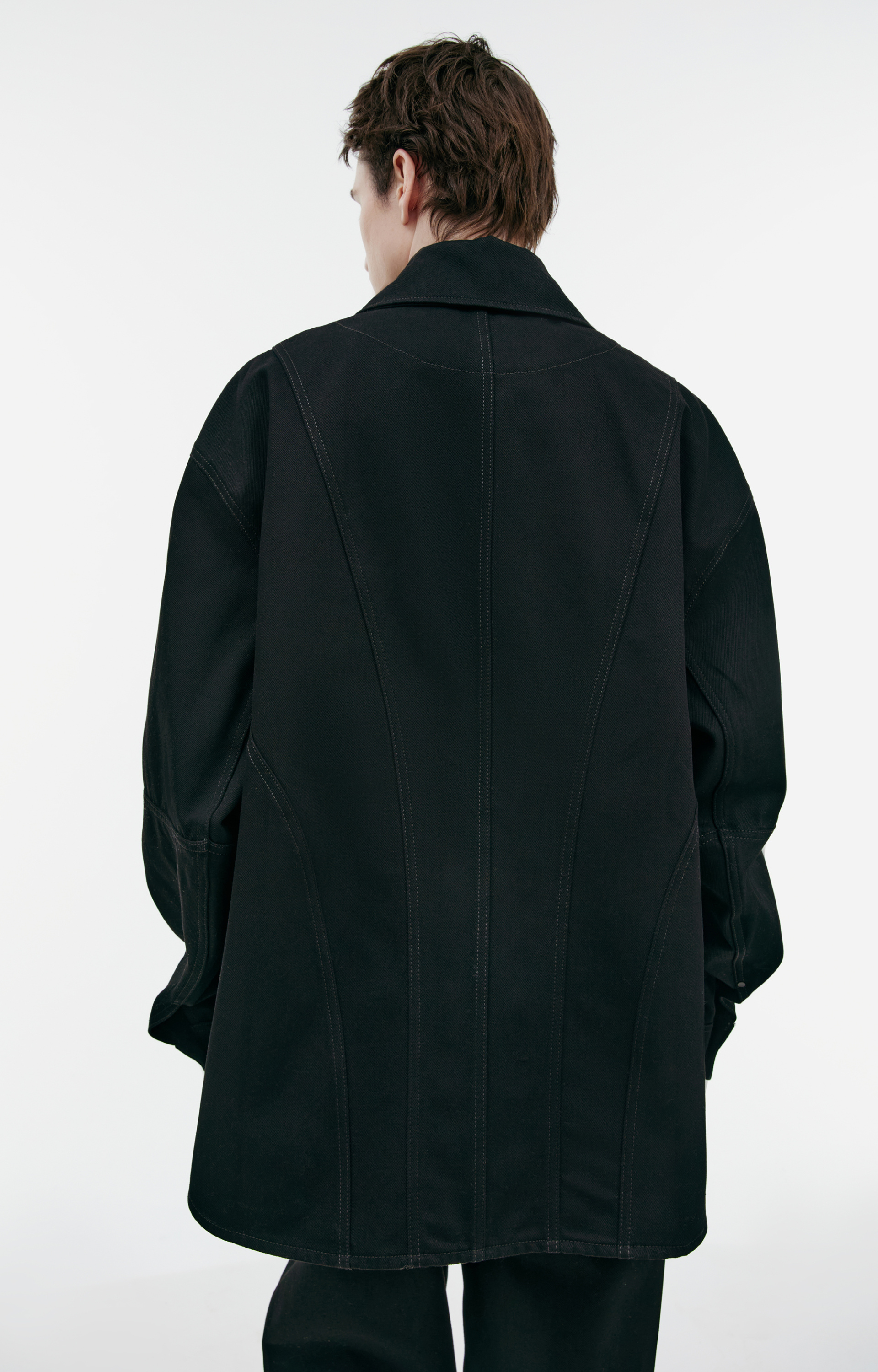 LOUIS GABRIEL NOUCHI Джинсовая куртка с фигурными швами