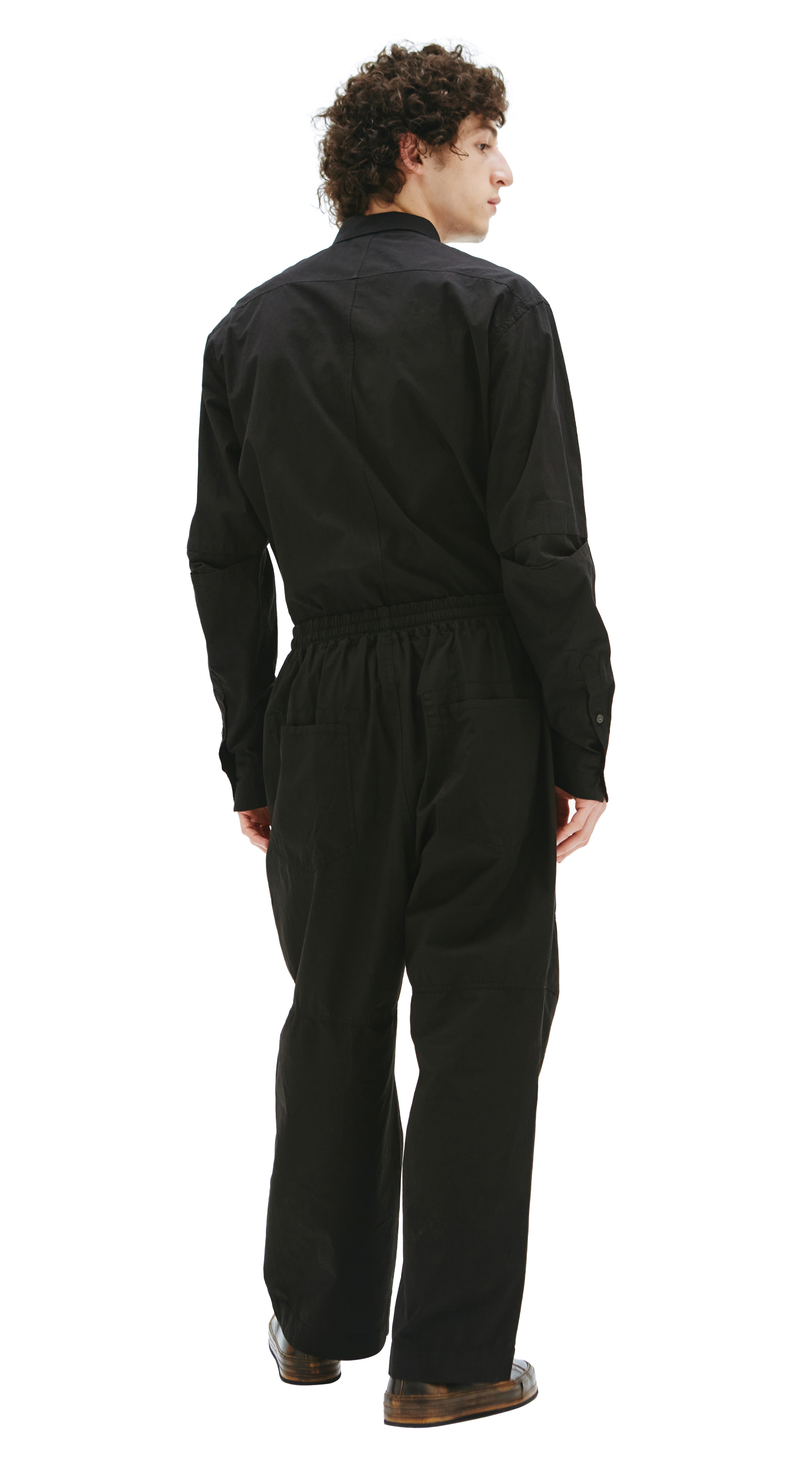 The Viridi-Anne Черные широкие брюки