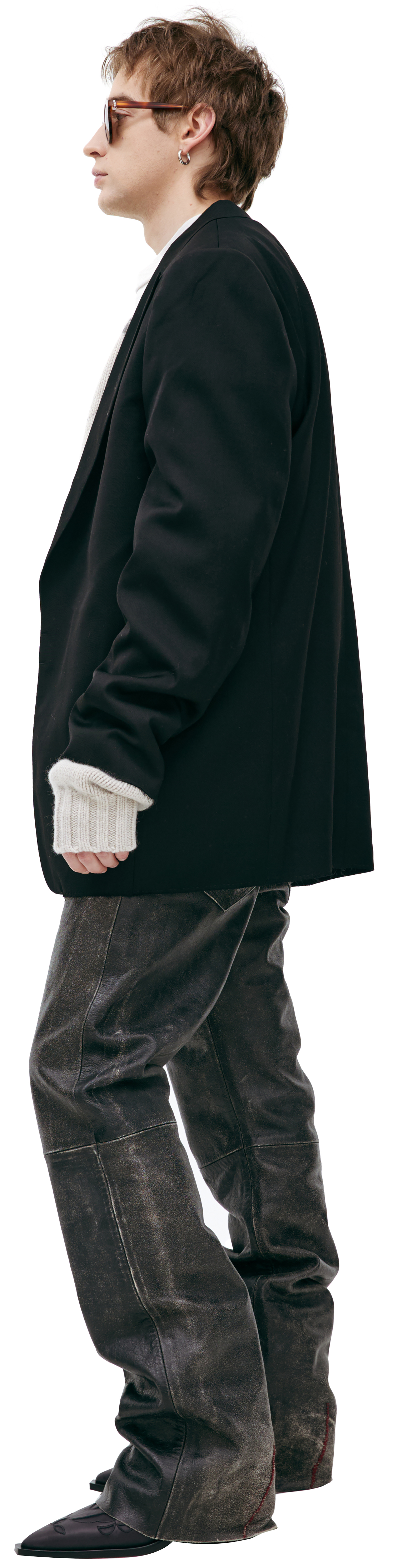 Enfants Riches Déprimés Шерстяной пиджак с вшитым ремнем