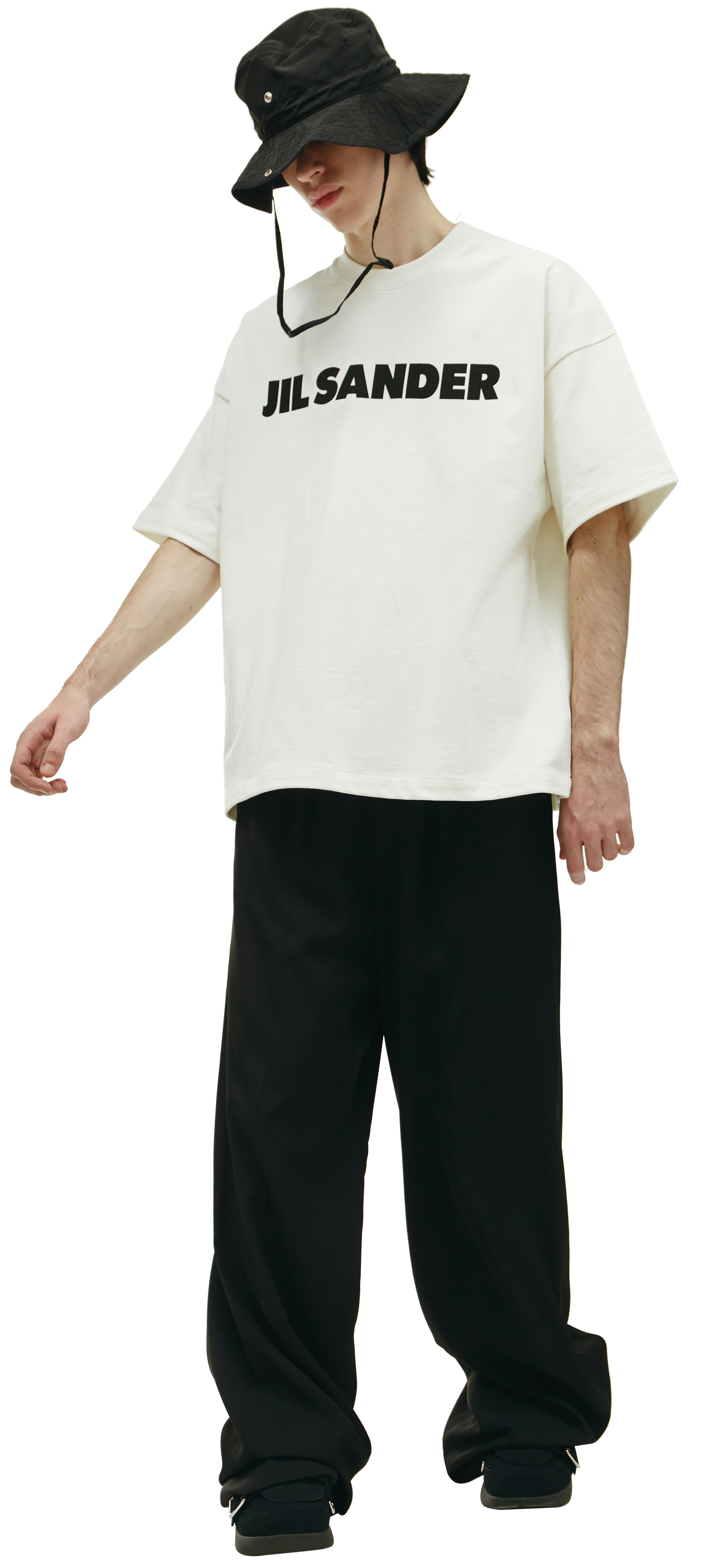 Jil Sander Оверсайз футболка с логотипом