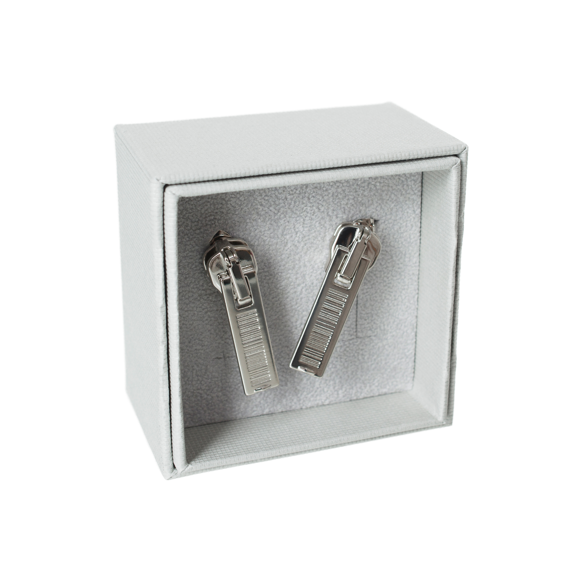 VTMNTS Серьги \'на молнии\' со штрихкодом