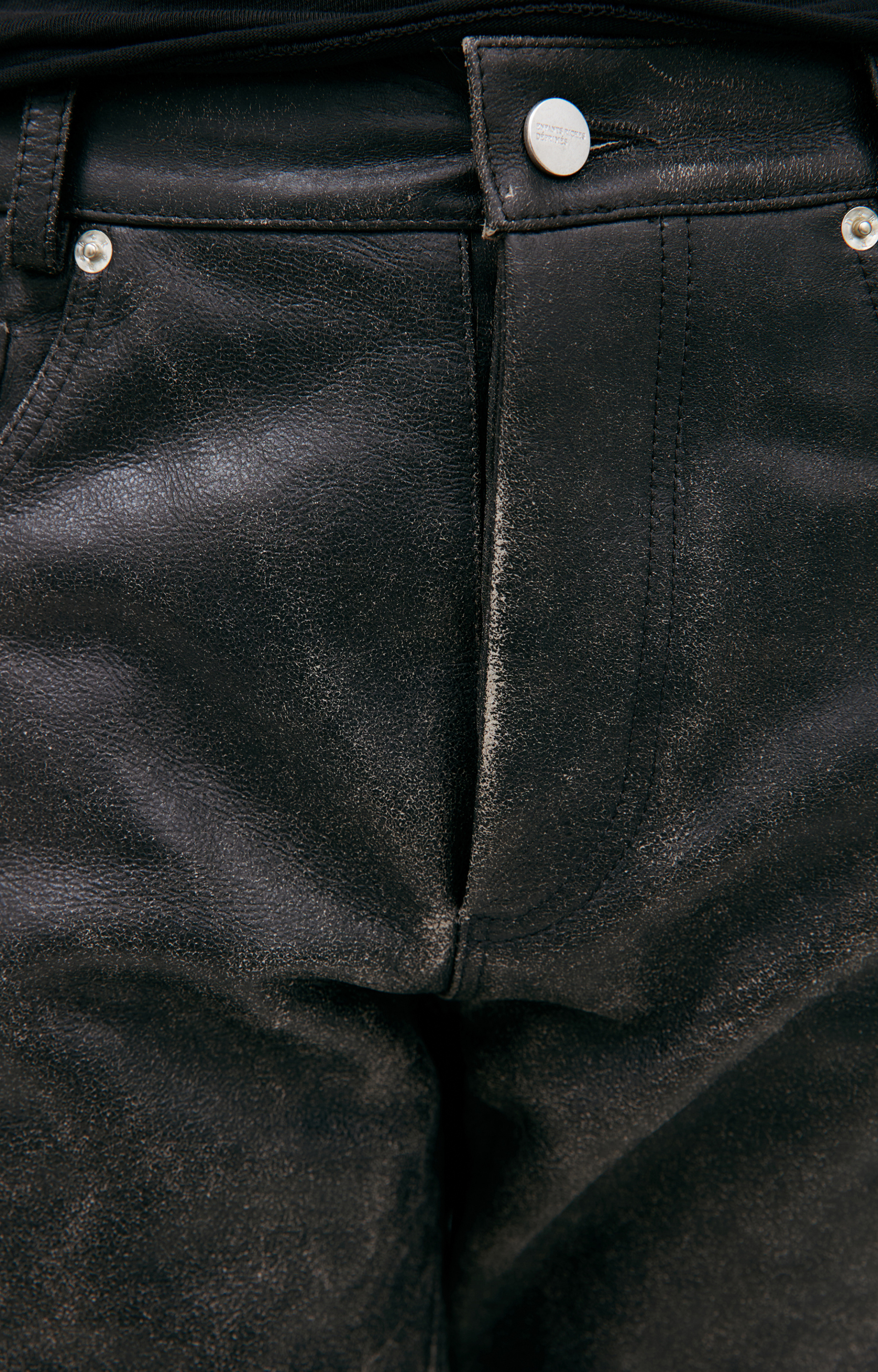 Enfants Riches Déprimés Кожаные брюки с прострочкой