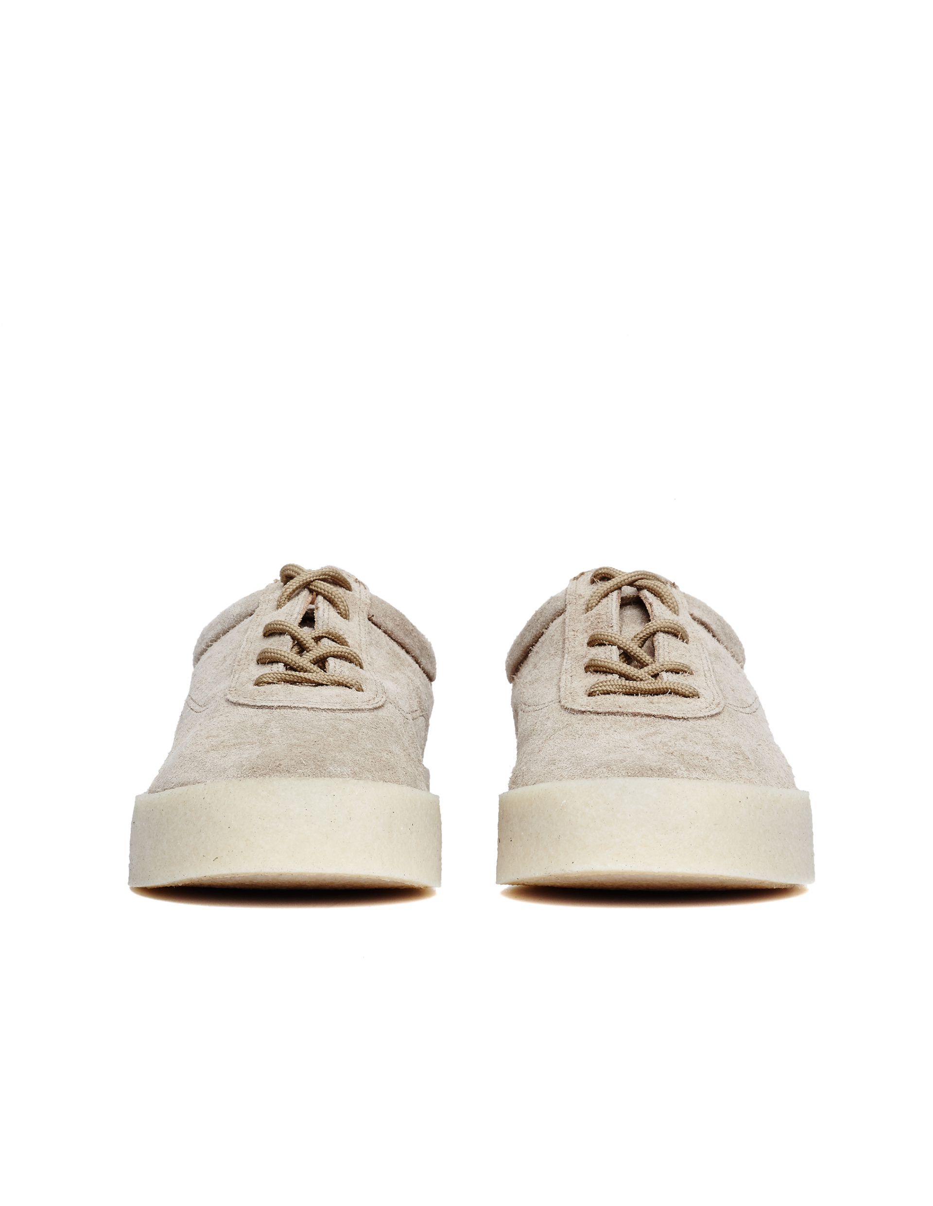 Yeezy Бежевые кеды из замши Season 6