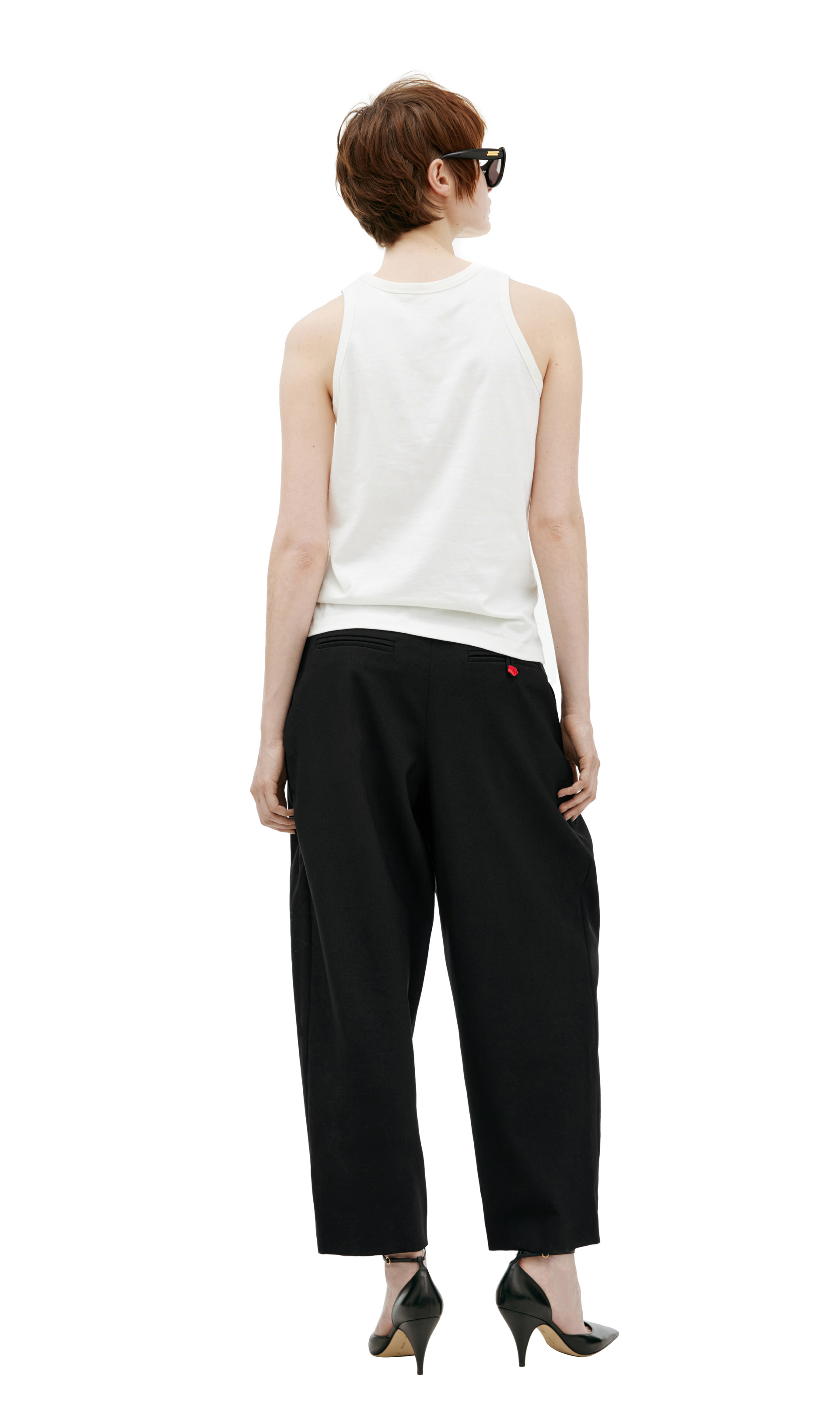 The Row Белый топ из шелка