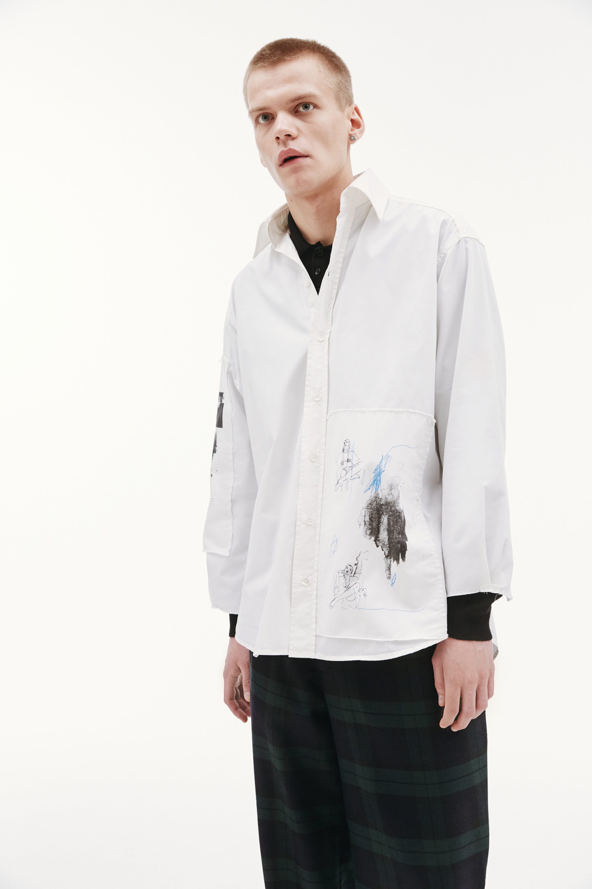 Enfants Riches Déprimés Рубашка с патчами ERD X SV