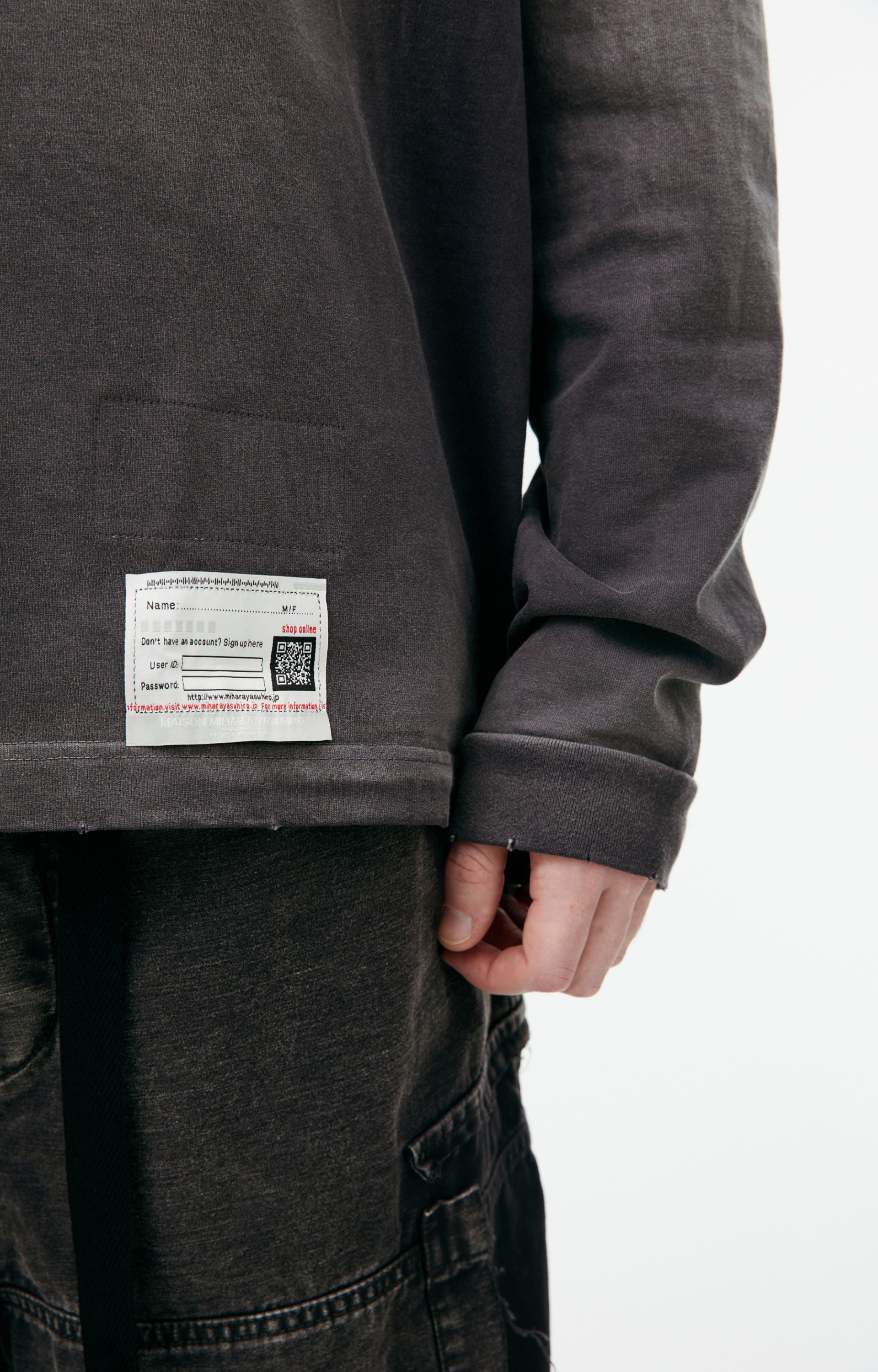 Maison Mihara Yasuhiro Лонгслив Sun Faded