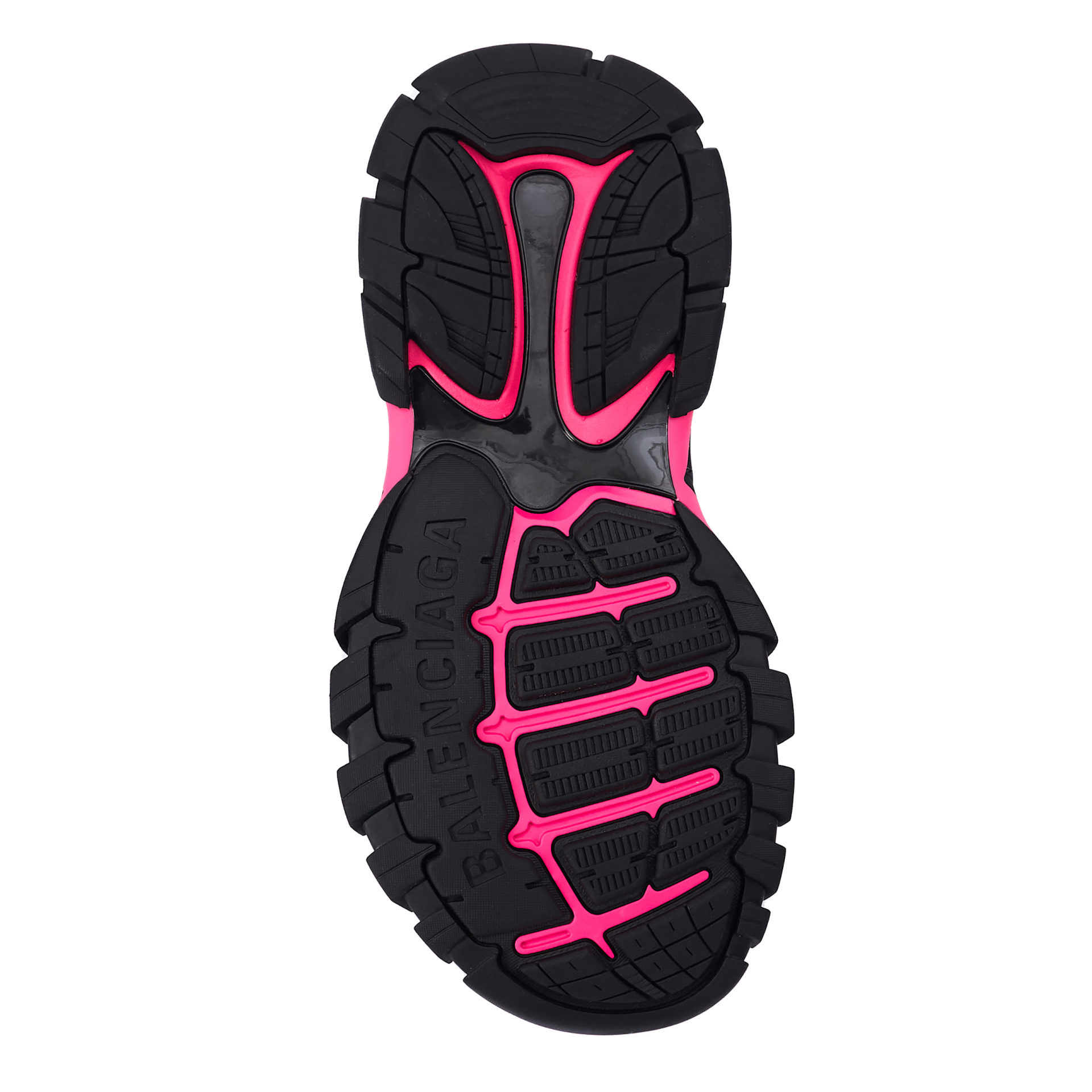 Balenciaga Черно-розовые сандалии Track