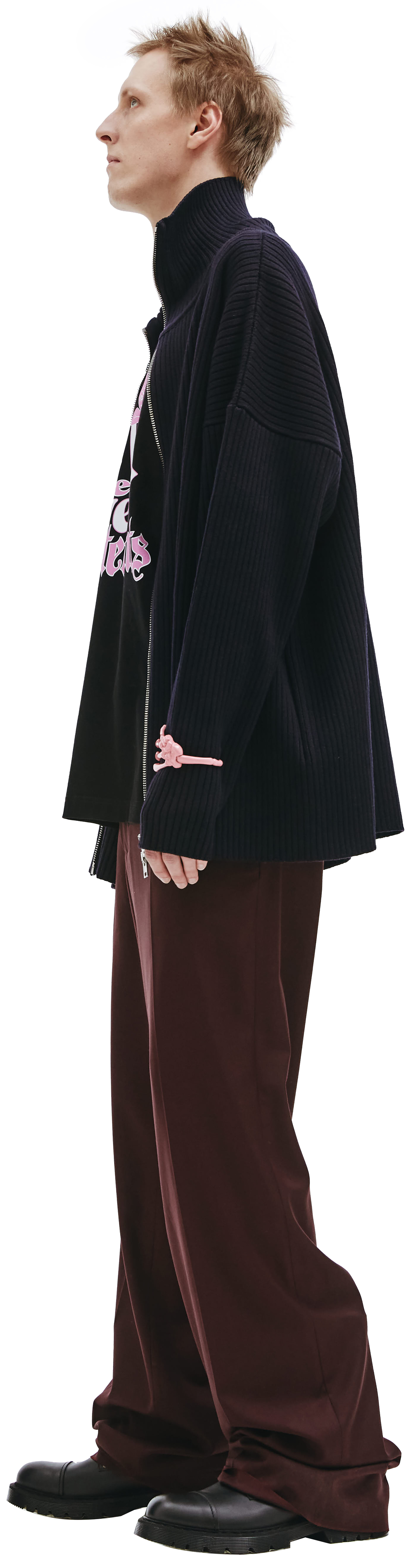 VETEMENTS Шерстяной кардиган на молнии