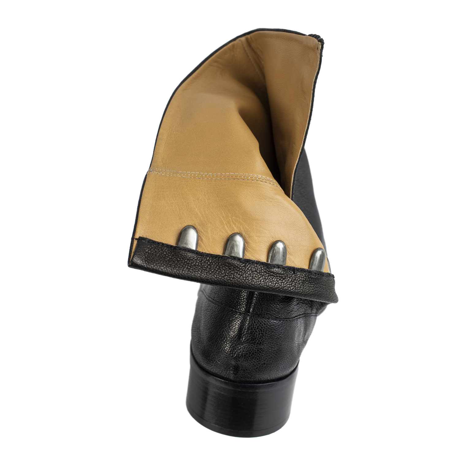 Maison Margiela Черные ботильоны Tabi из зернистой кожи