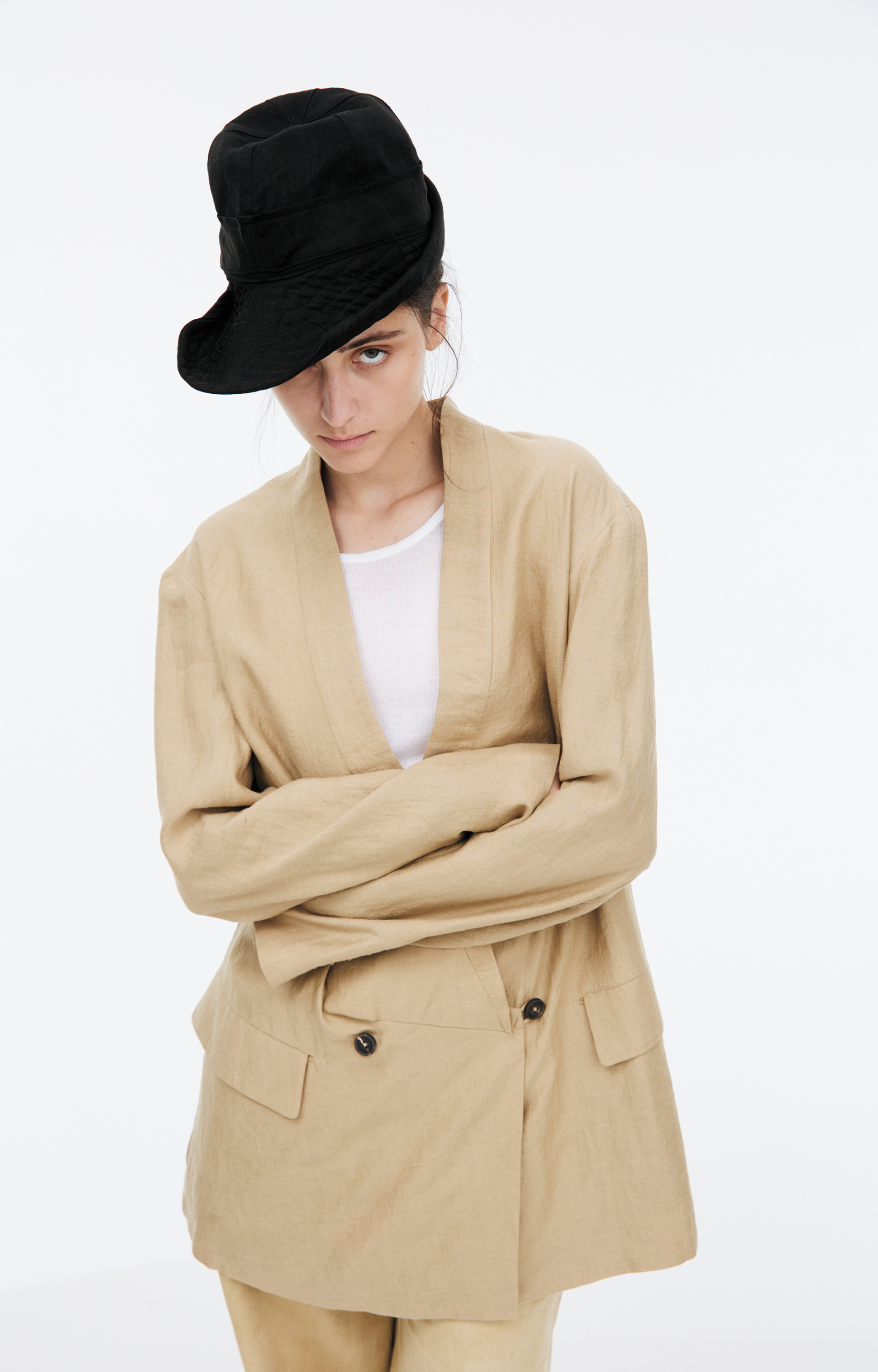 Ziggy Chen Двубортный жакет изо льна