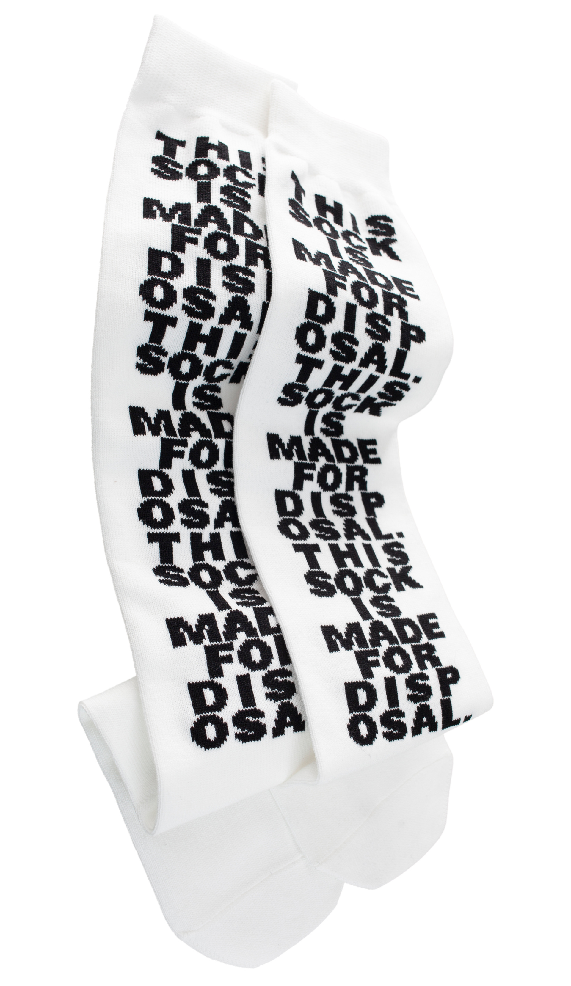 Doublet Носки с вышивкой \'Made For Disposal\'